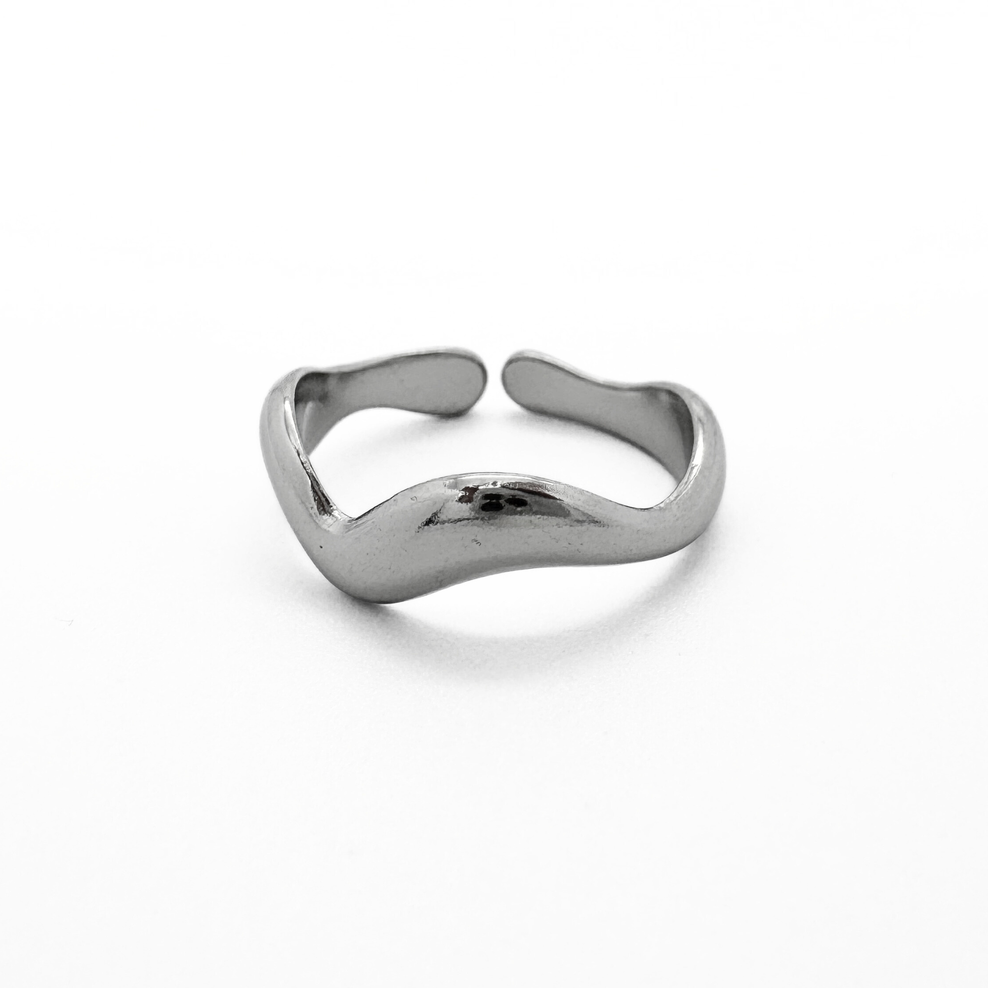 Waves - Ring - Stainless Steel - Verstelbaar