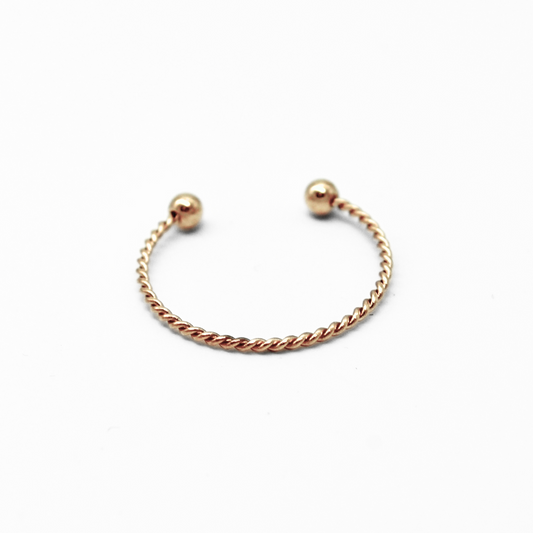 Basic Twist - Ring - Stainless Steel - Verstelbaar