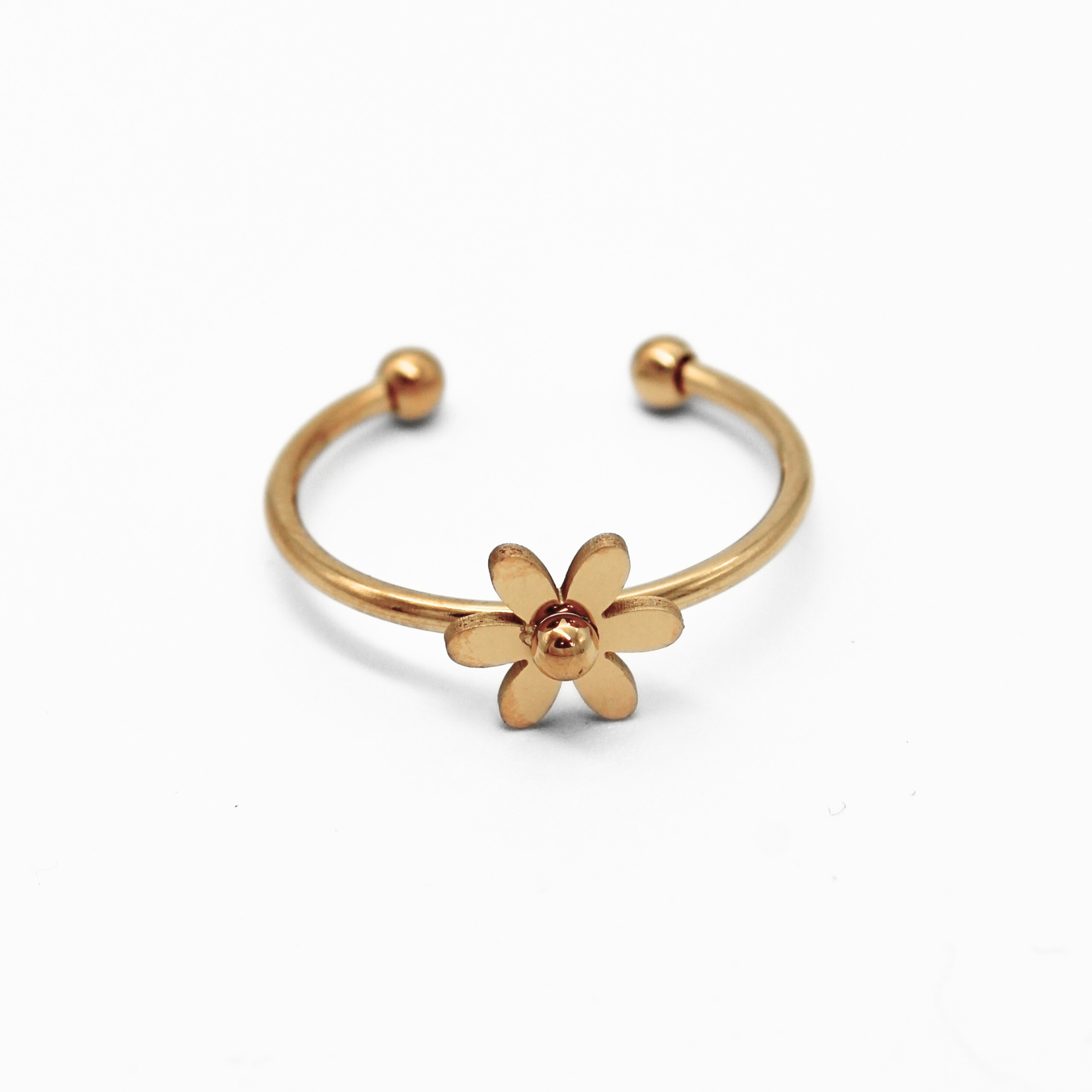 Bloom Flower - Ring - Stainless Steel - Verstelbaar