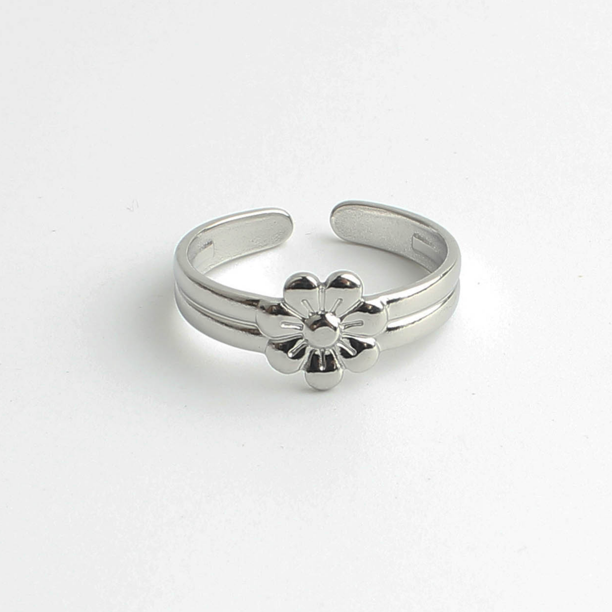 Blossom Flower - Ring - Stainless Steel - Verstelbaar