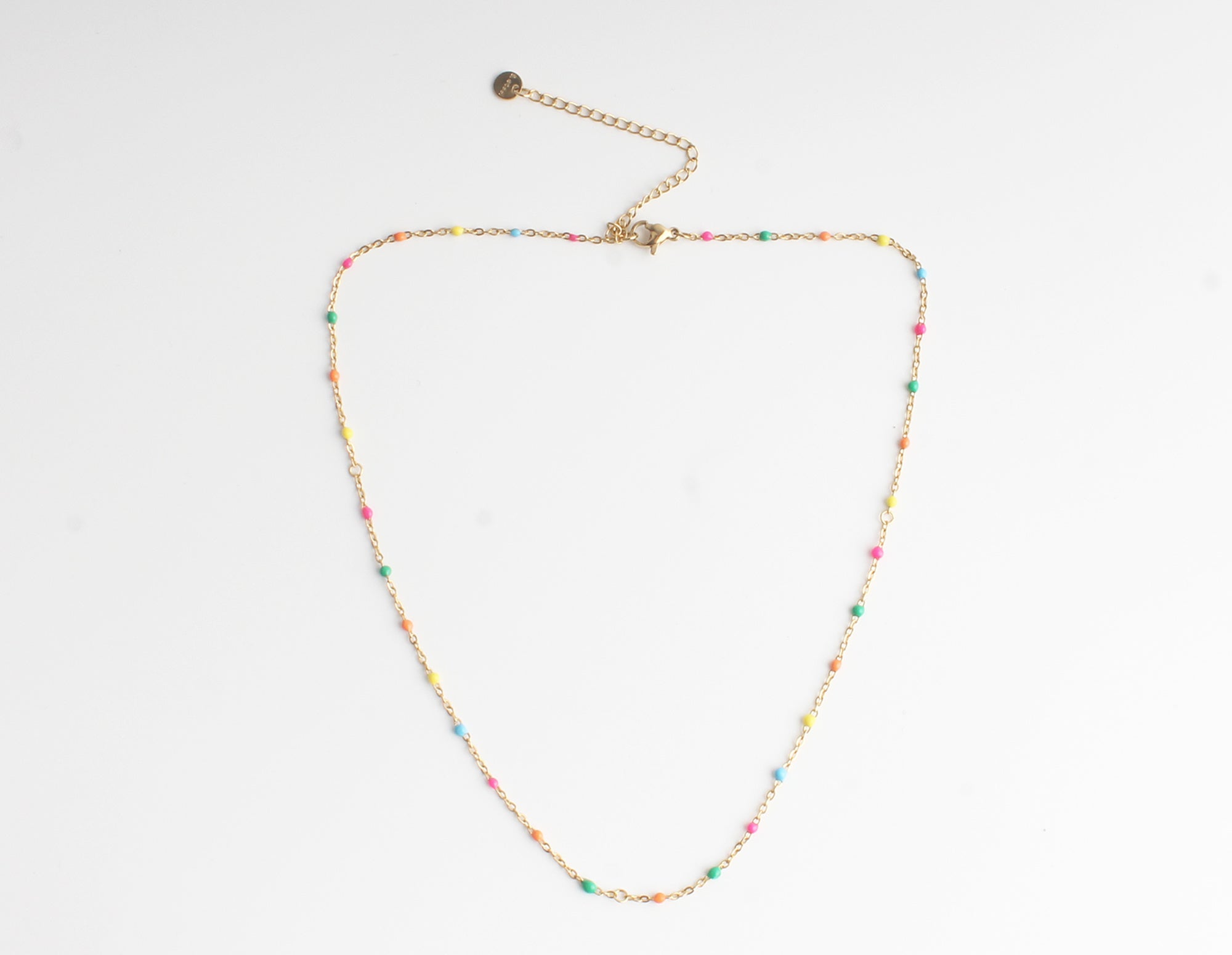 Multicolor Dot - Ketting - Stainless Steel