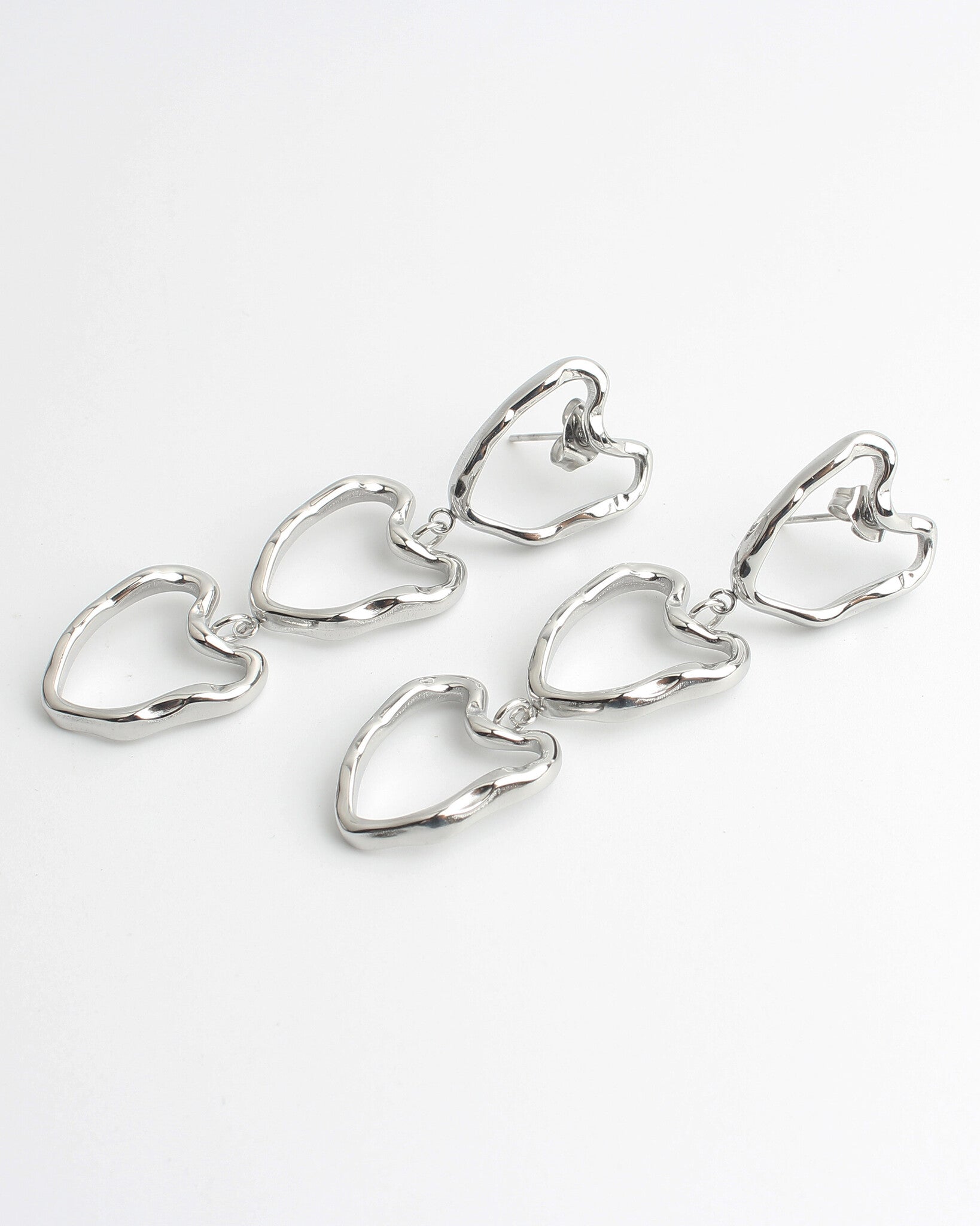 Chique Hearts - Oorbellen - Stainless Steel