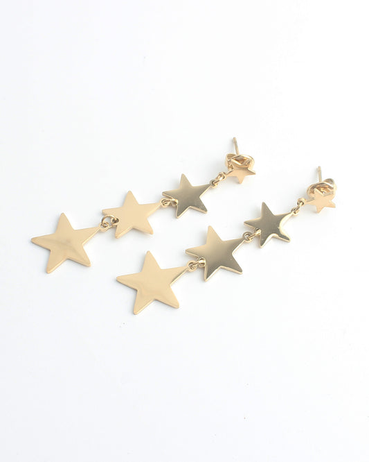 Stars, Stars, Stars - Oorbellen - Stainless Steel