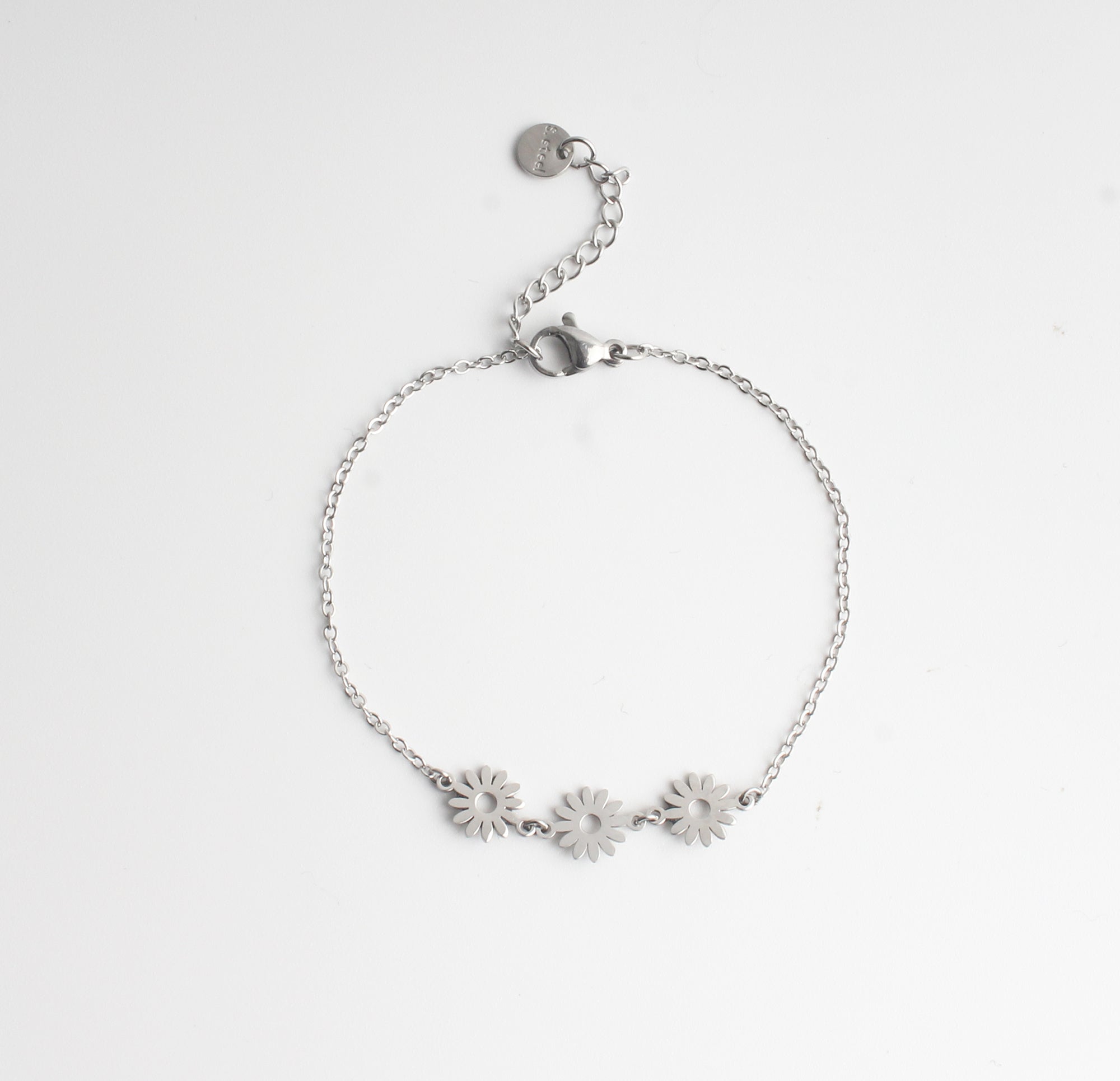 Daisy Flowers - Armband - Stainless Steel