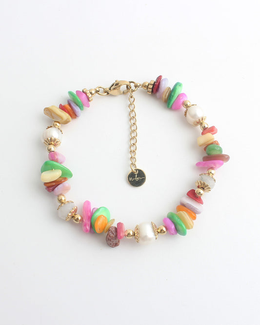 Rainbow Shell - Armband - Stainless Steel