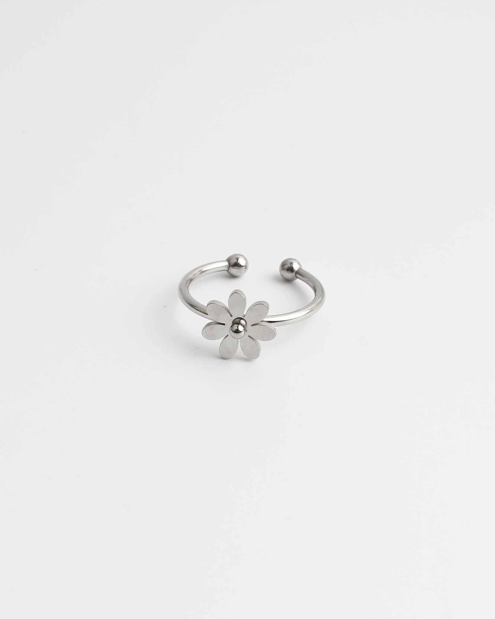 Bloom Flower - Ring - Stainless Steel - Verstelbaar