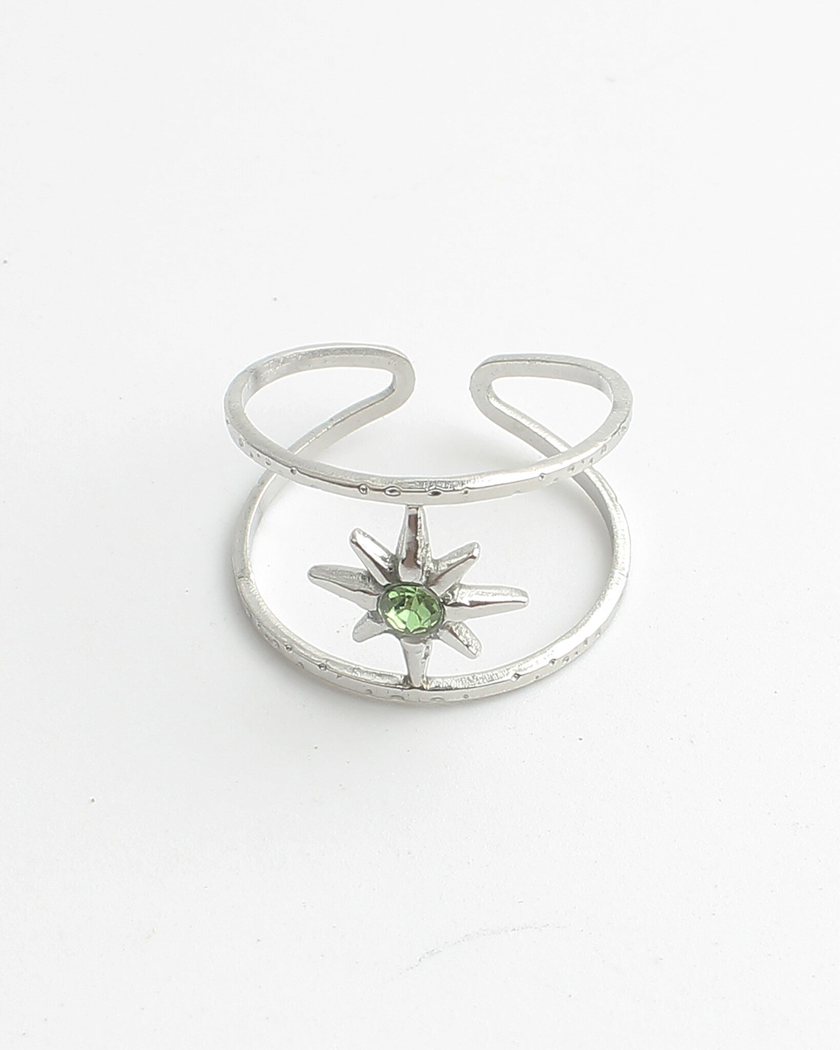 Star - Ring - Stainless Steel - Verstelbaar