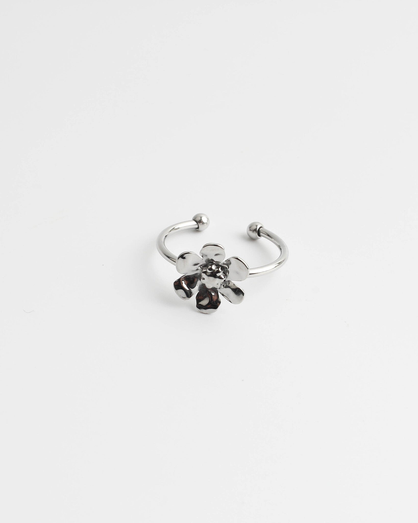 Kae Flower - Ring - Stainless Steel - Verstelbaar