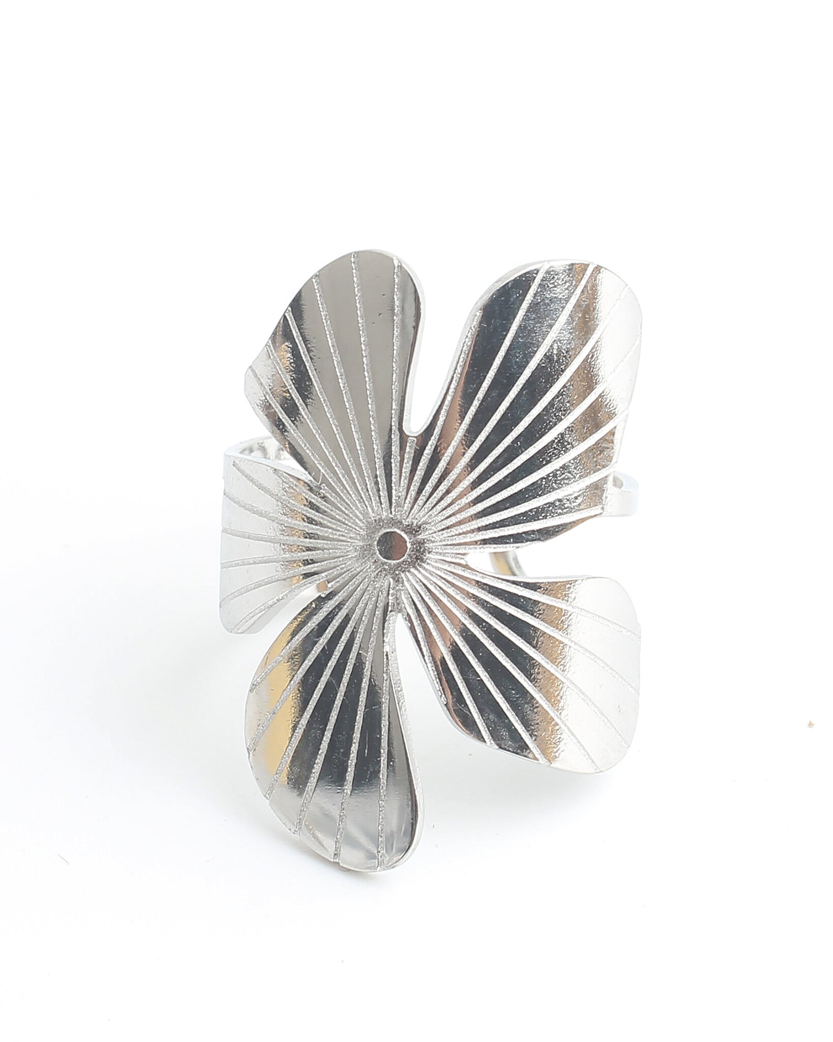 Wild Flower - Ring - Stainless Steel - Verstelbaar