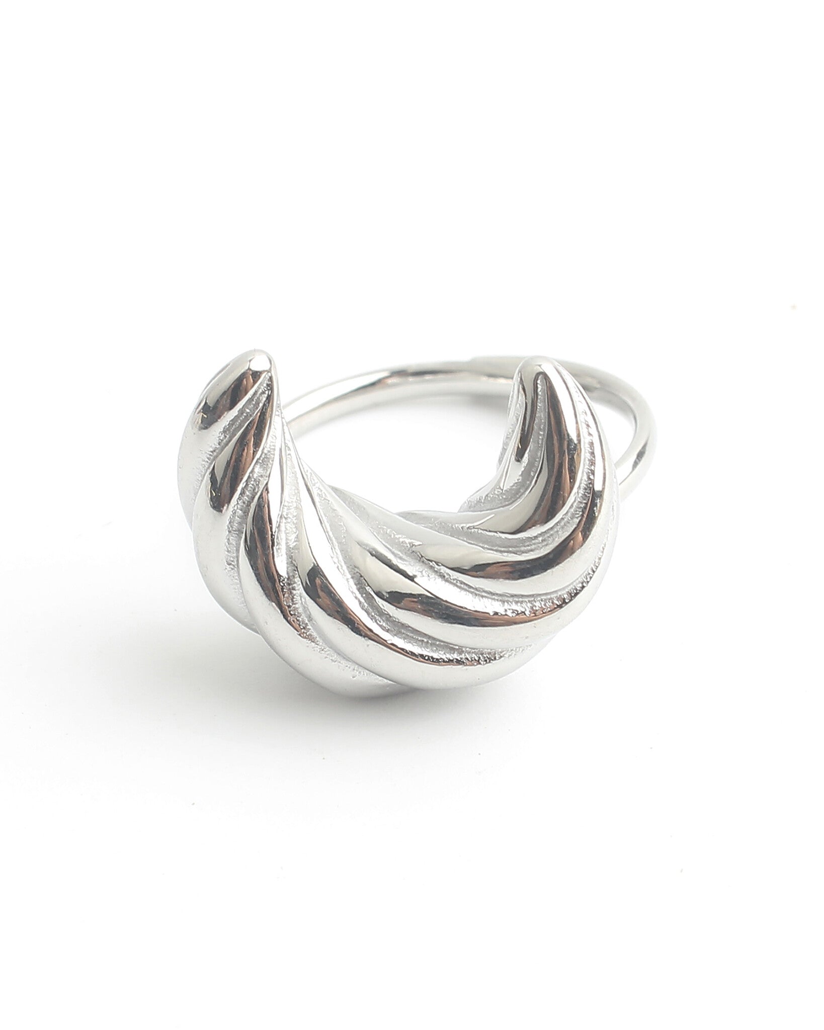 Croissant - Ring - Stainless Steel - Verstelbaar