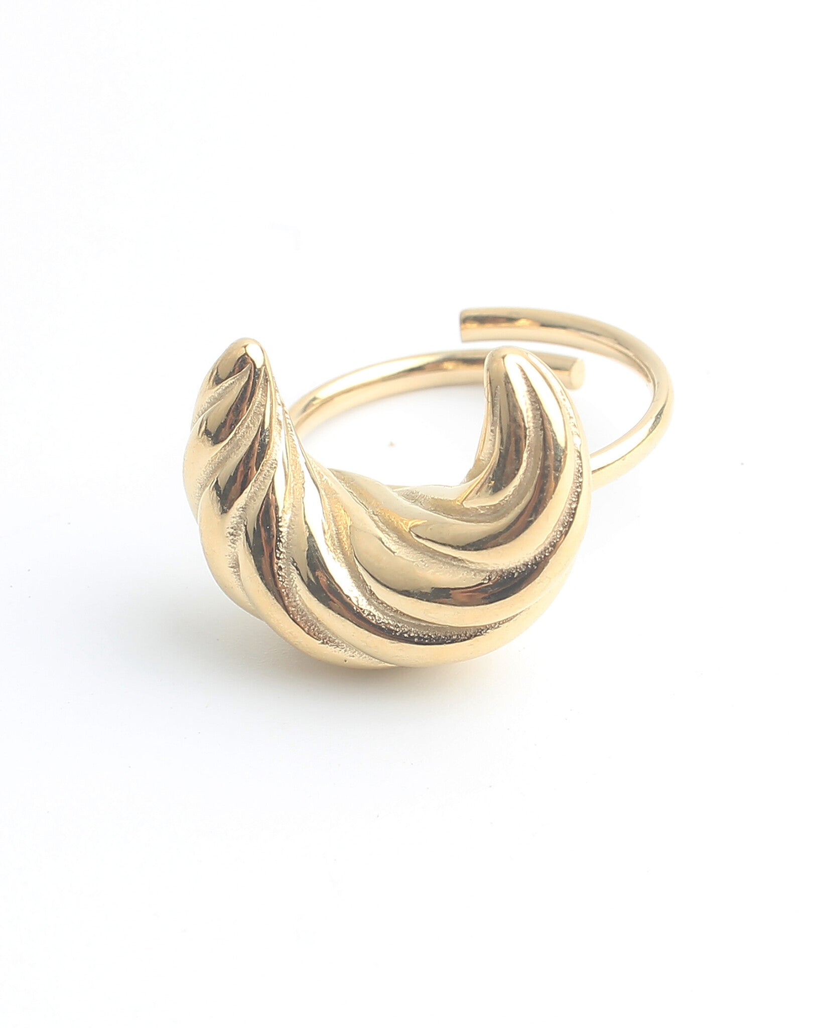 Croissant - Ring - Stainless Steel - Verstelbaar