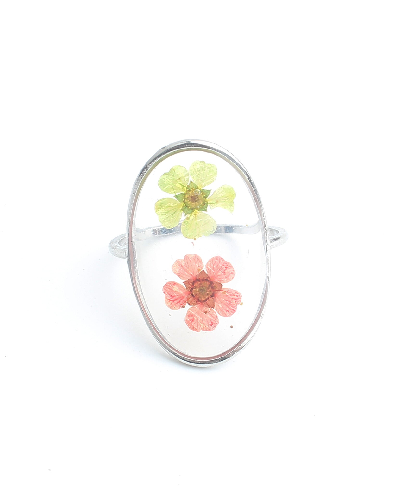 Dried Flowers - Ring - Stainless Steel - Verstelbaar