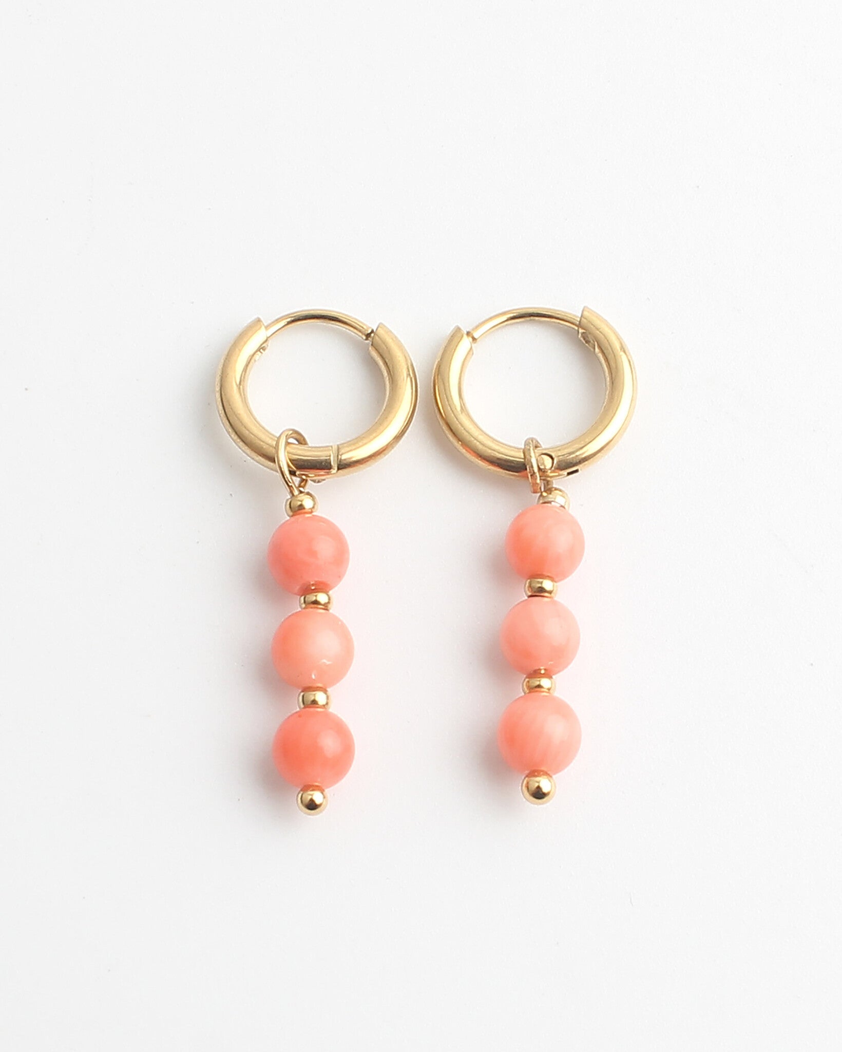 Coral Earrings  - Oorbellen - Stainless Steel