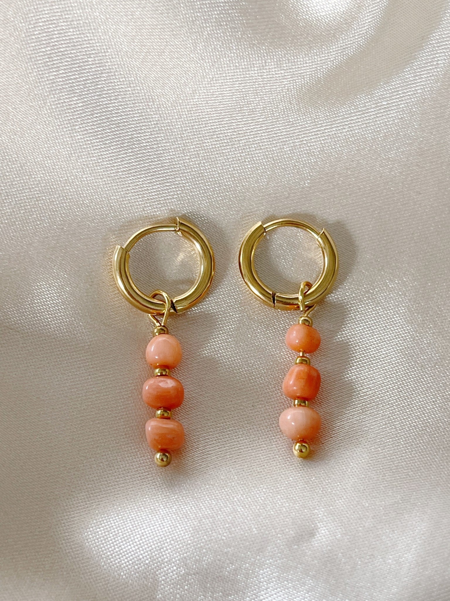 Coral Earrings  - Oorbellen - Stainless Steel