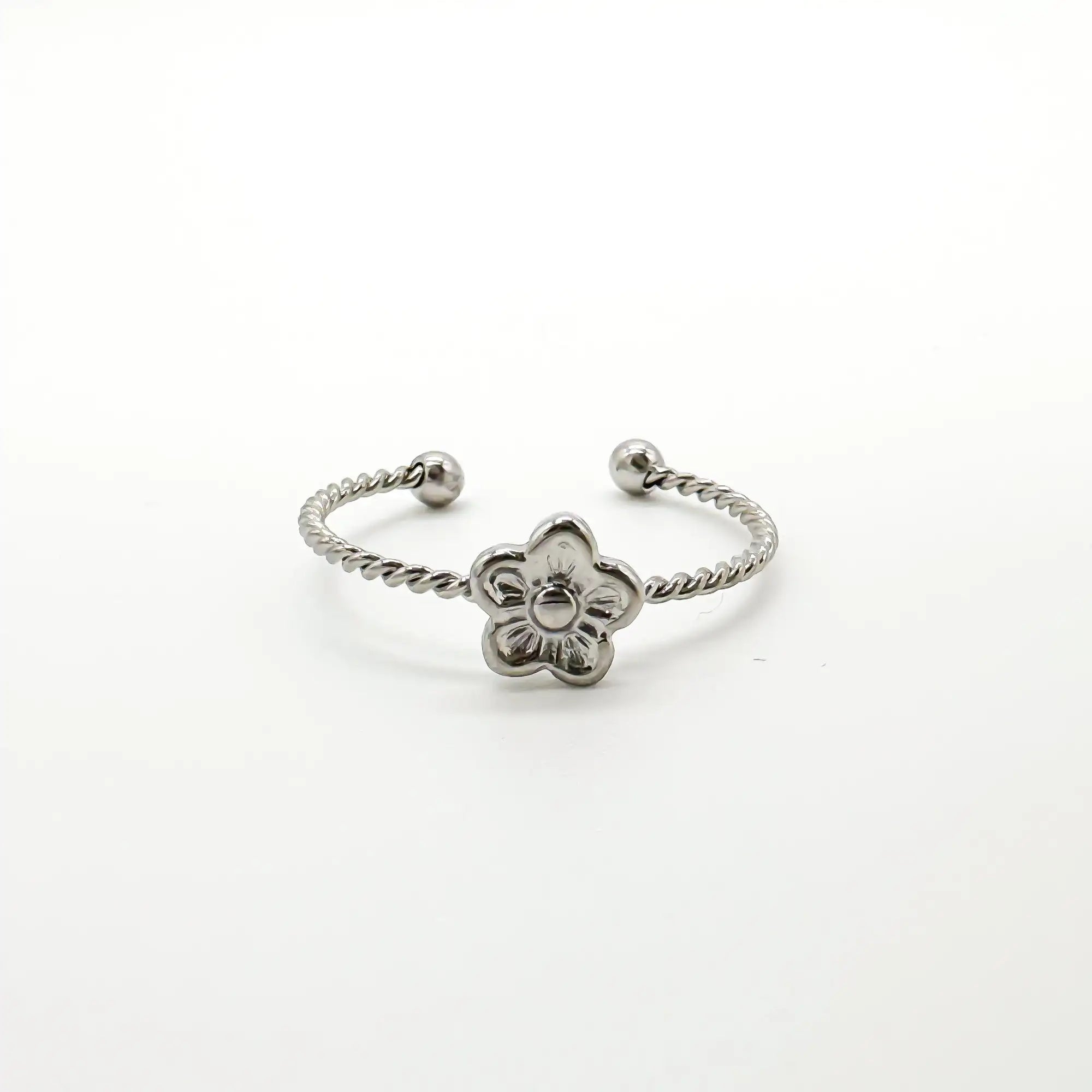 Daisy Twist - Ring - Stainless Steel - Verstelbaar