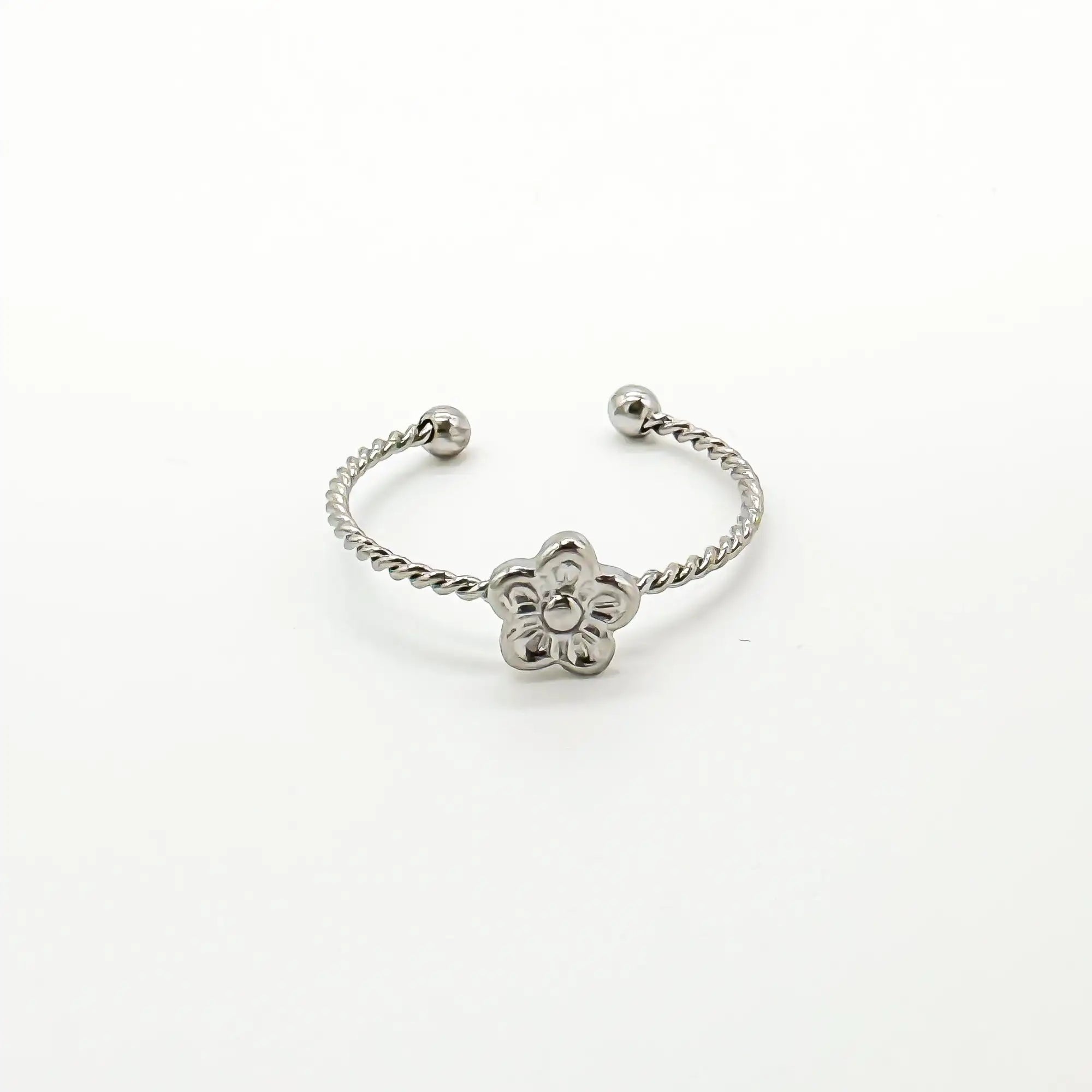 Daisy Twist - Ring - Stainless Steel - Verstelbaar