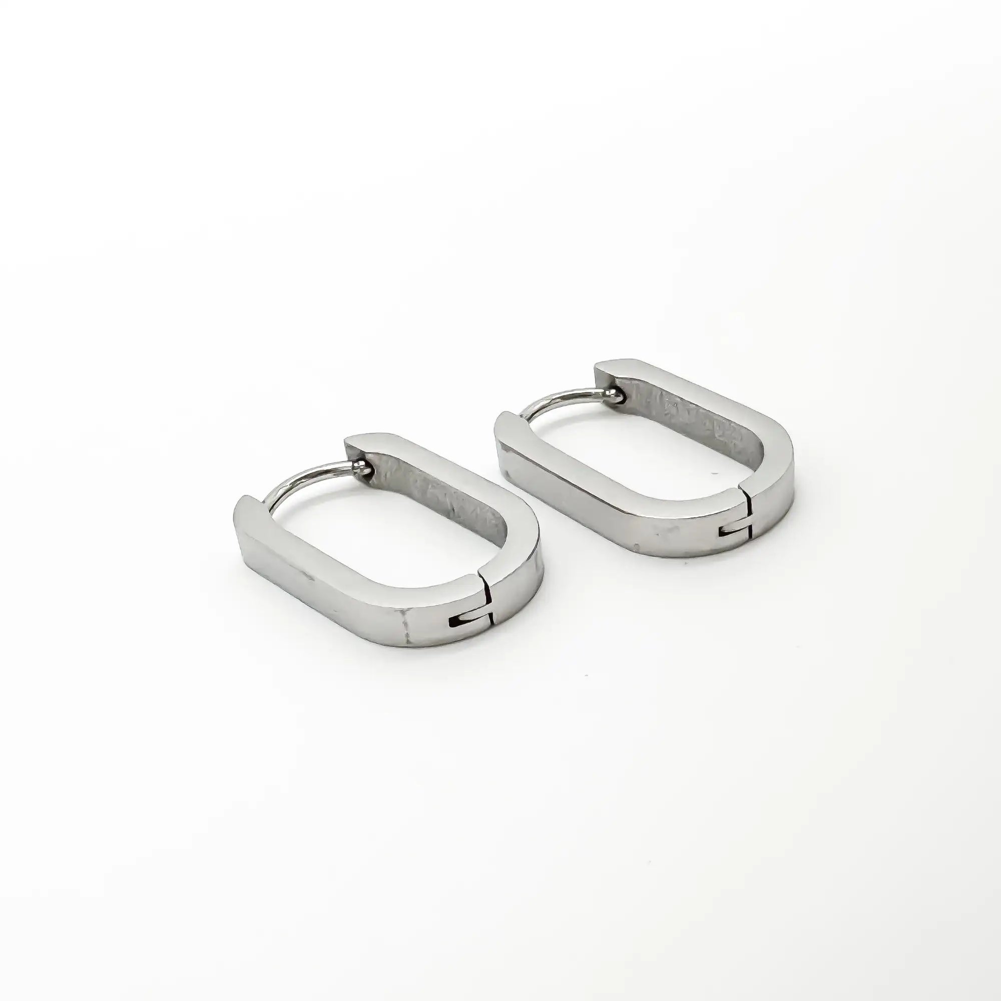 Thick Square - Oorbellen - Stainless Steel