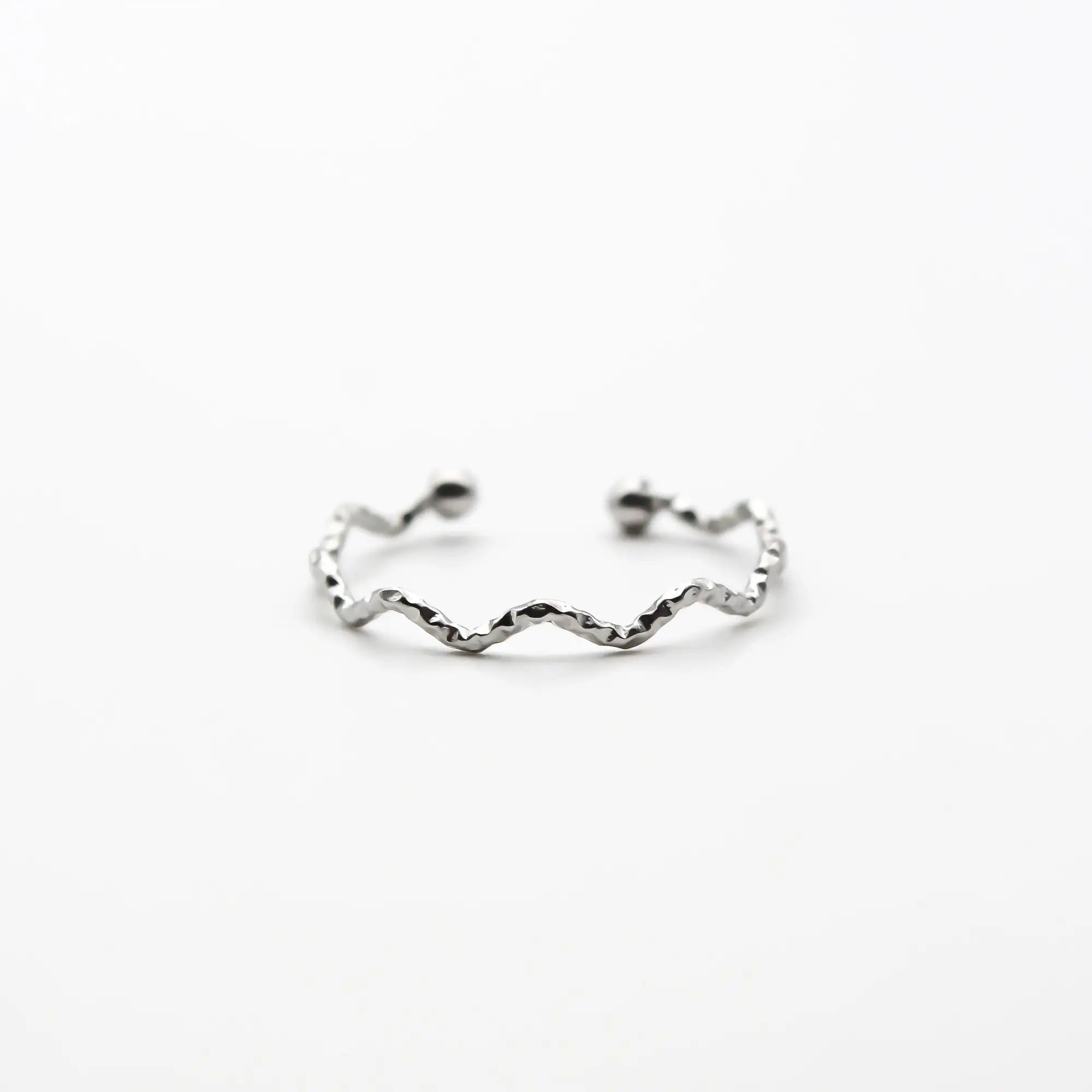 Thin Wave - Ring - Stainless Steel - Verstelbaar