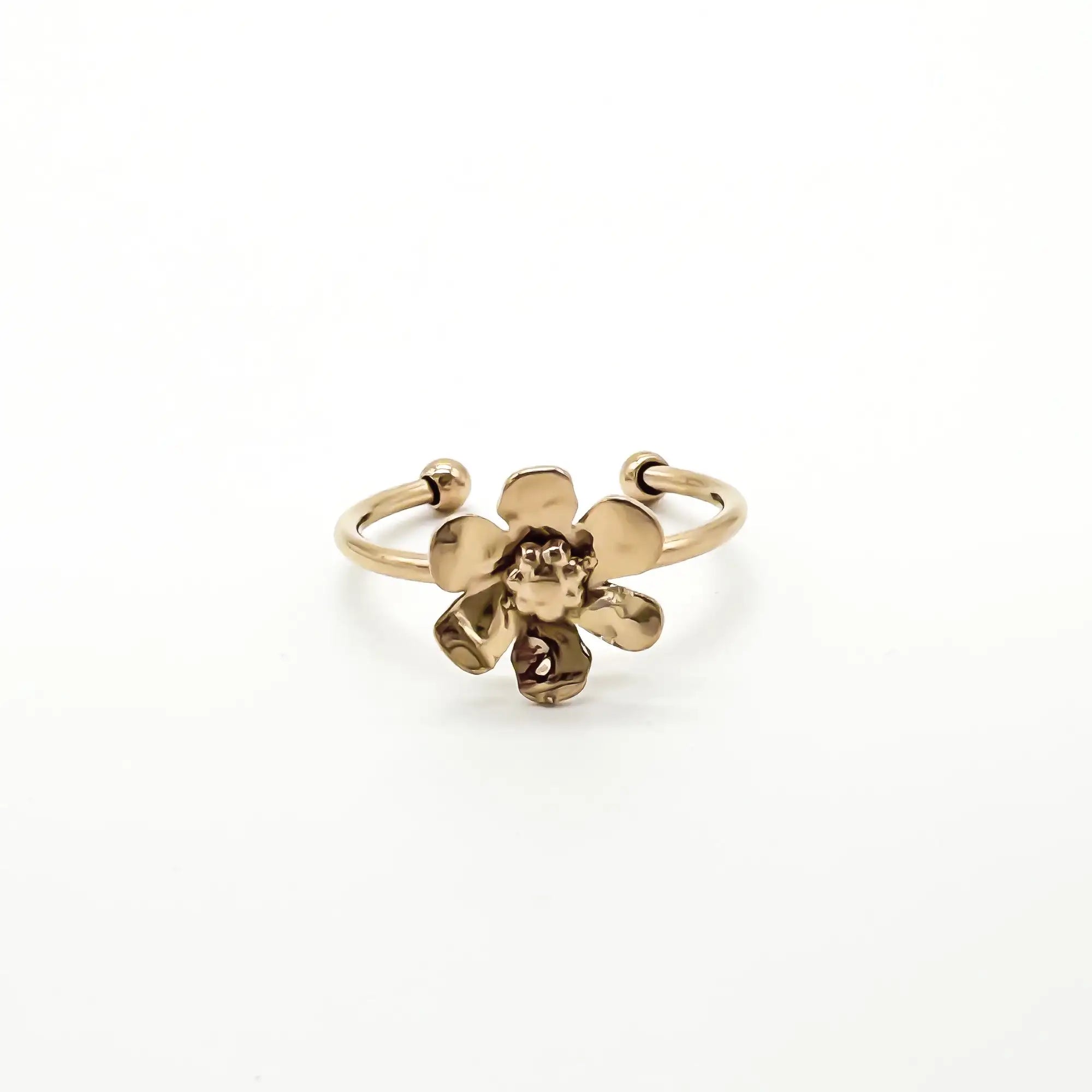 Kae Flower - Ring - Stainless Steel - Verstelbaar