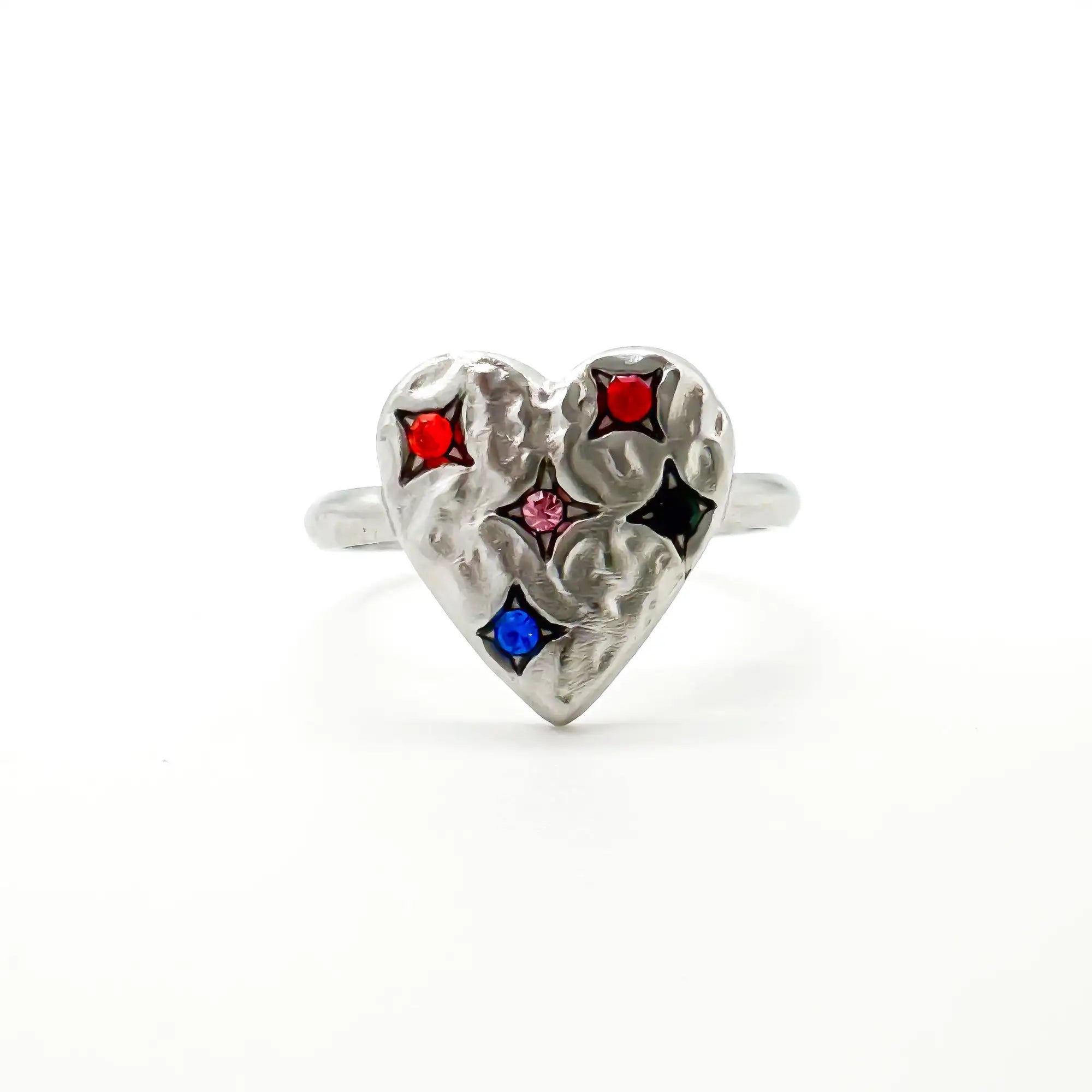 Heart - Ring - Stainless Steel - Verstelbaar