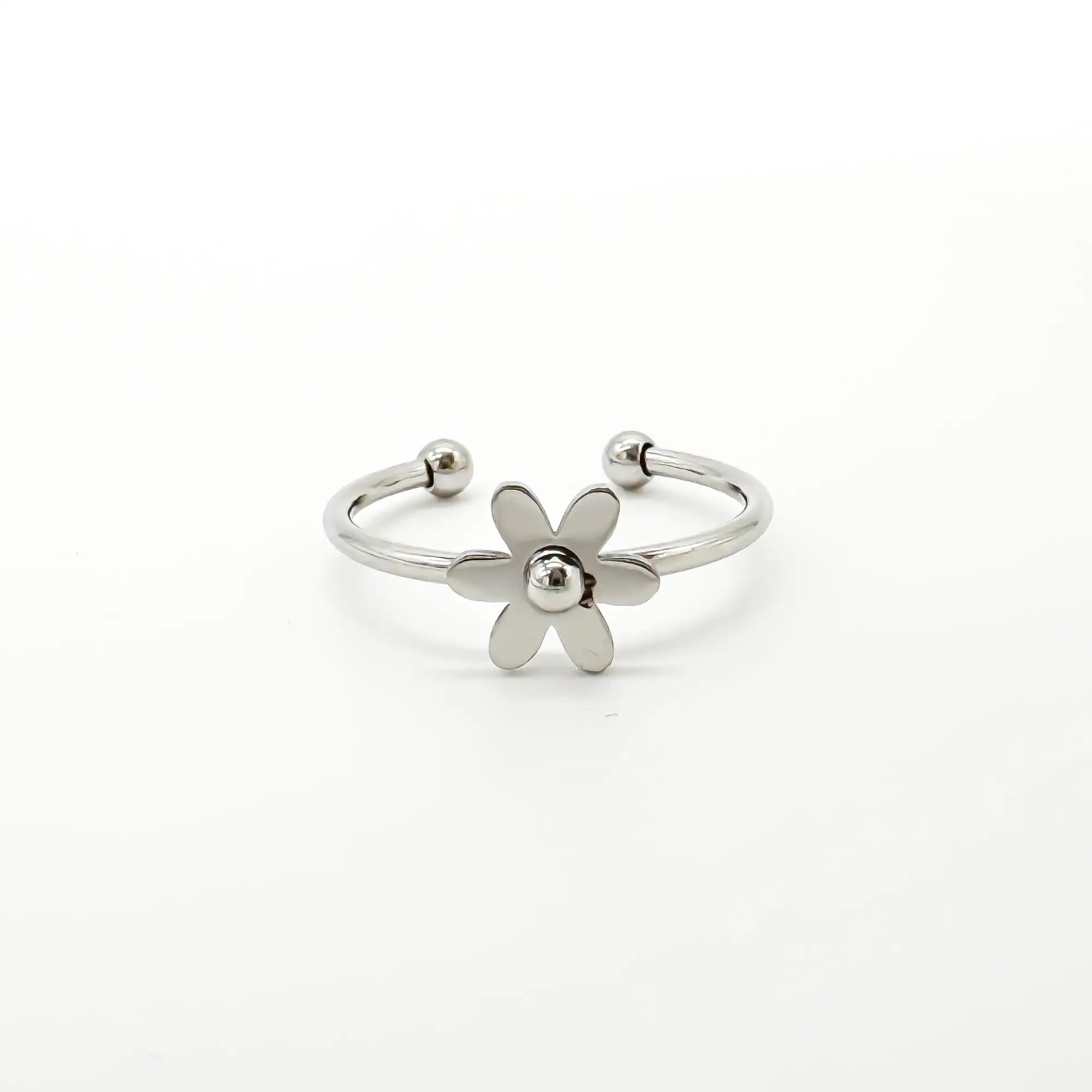 Bloom Flower - Ring - Stainless Steel - Verstelbaar