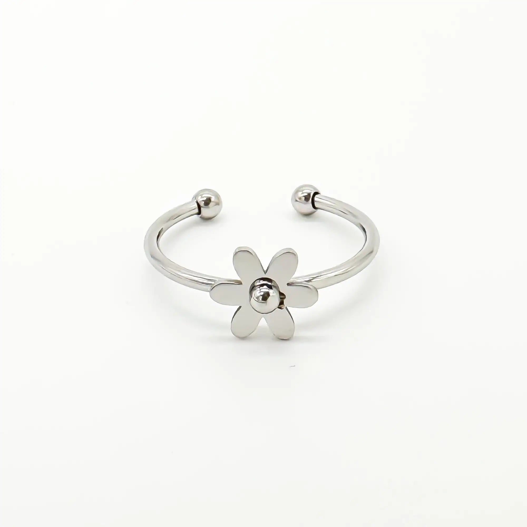 Bloom Flower - Ring - Stainless Steel - Verstelbaar