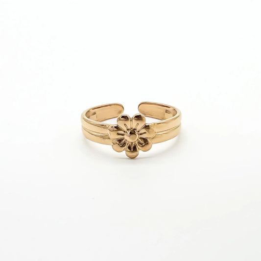 Blossom Flower - Ring - Stainless Steel - Verstelbaar