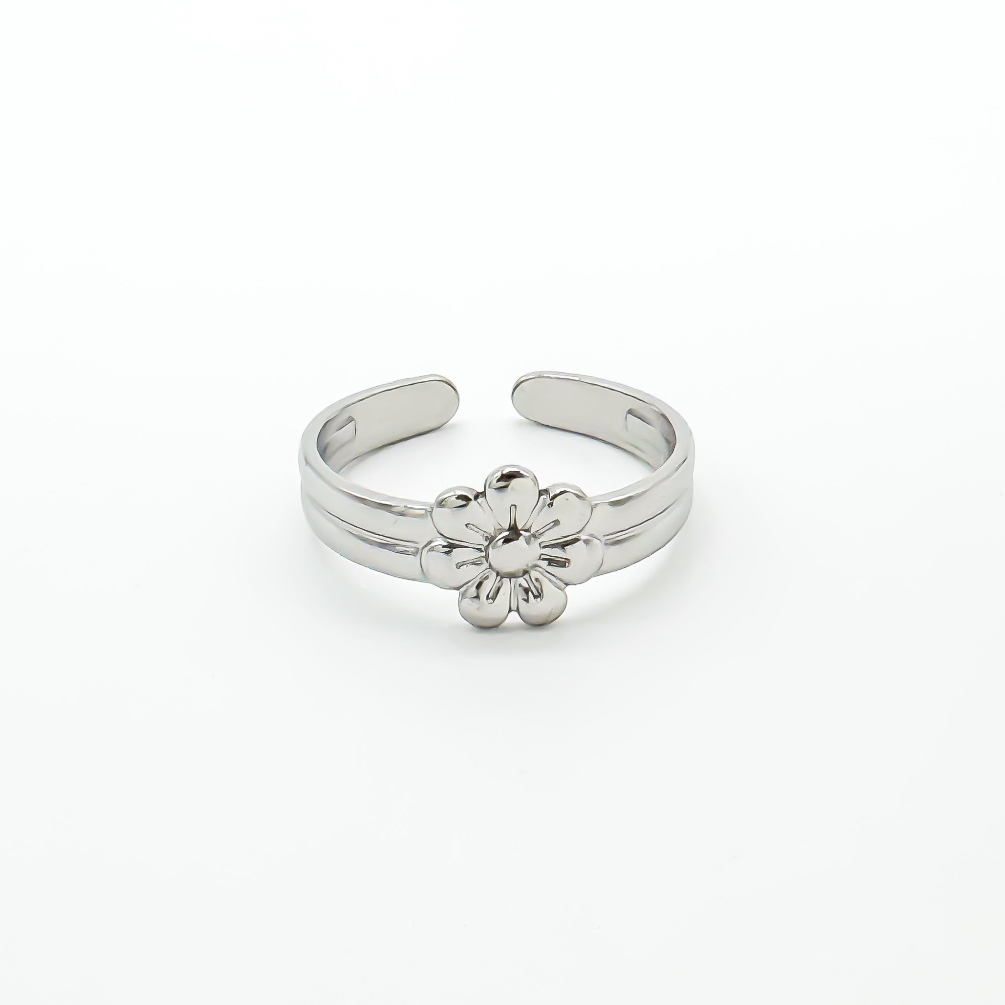 Blossom Flower - Ring - Stainless Steel - Verstelbaar