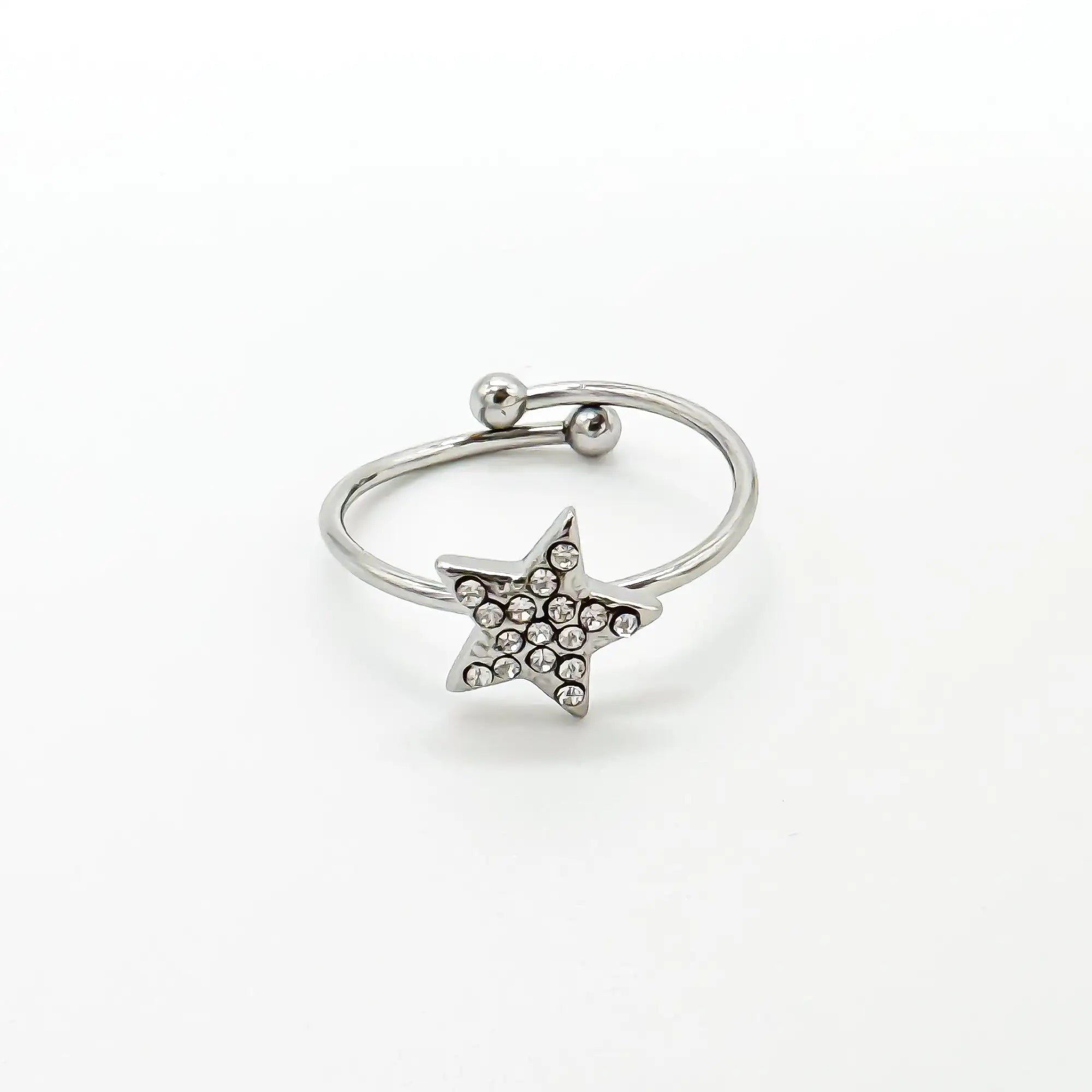 Shining Star - Ring - Stainless Steel