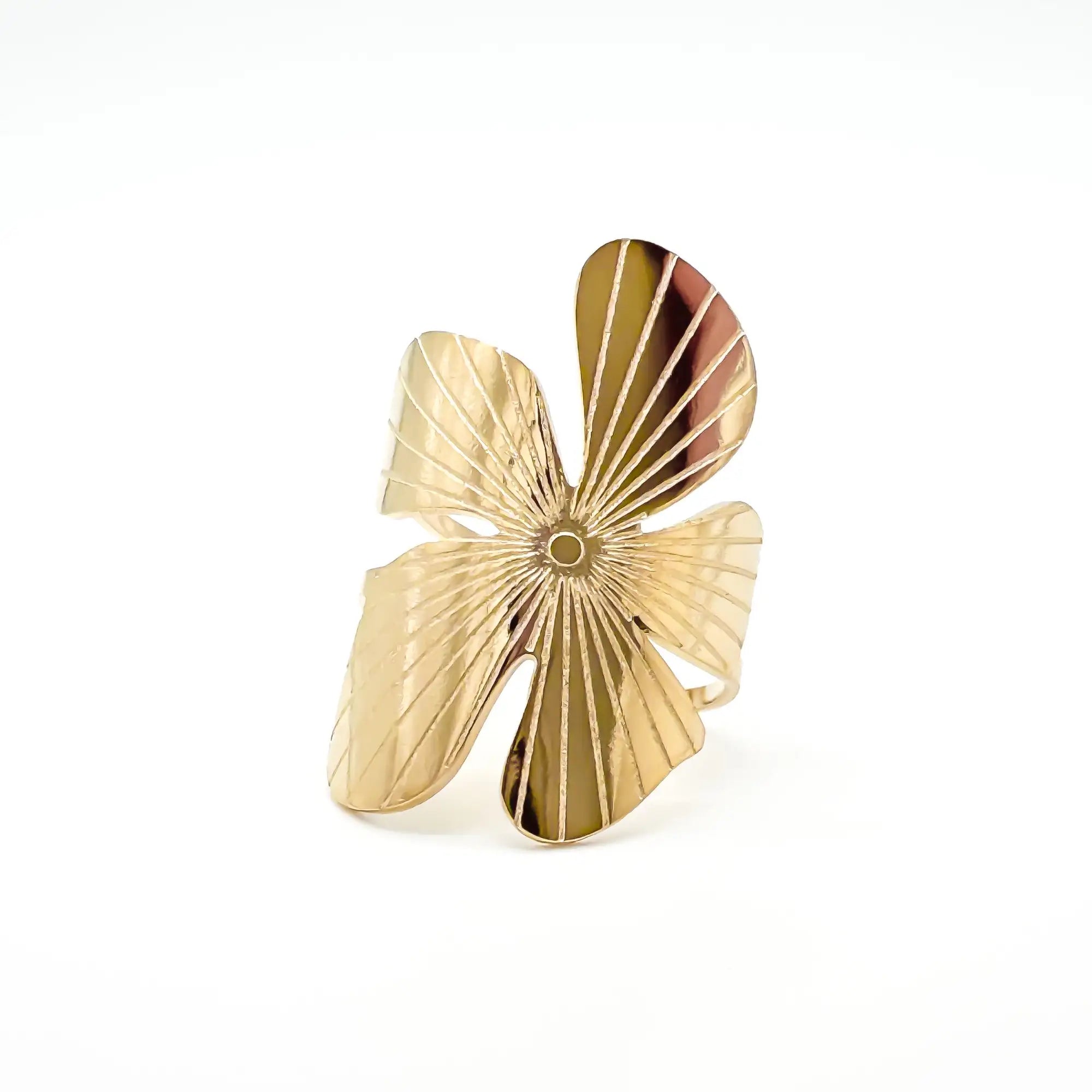 Wild Flower - Ring - Stainless Steel - Verstelbaar