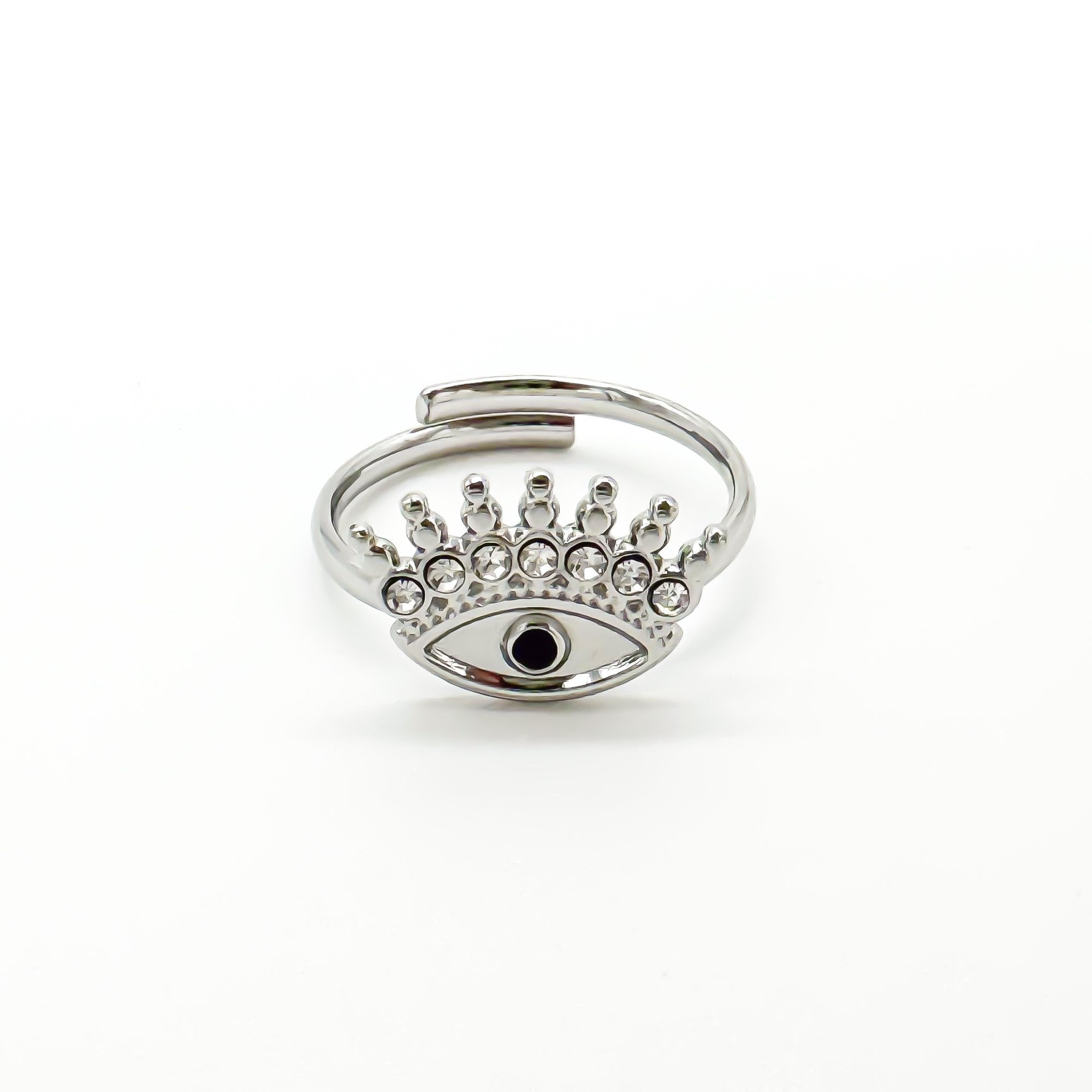 Eye - Ring - Stainless Steel - Verstelbaar