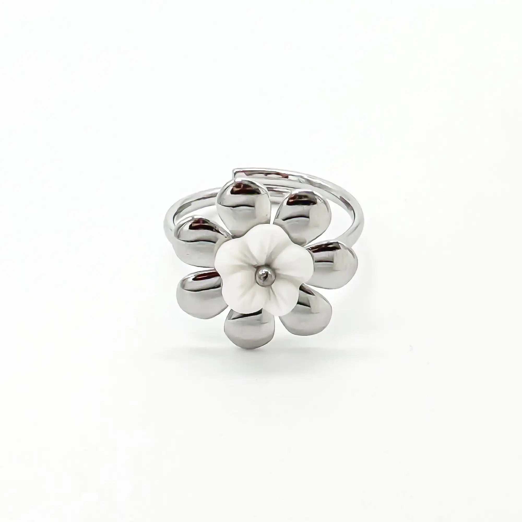 Shell Flower - Ring - Stainless Steel - Verstelbaar