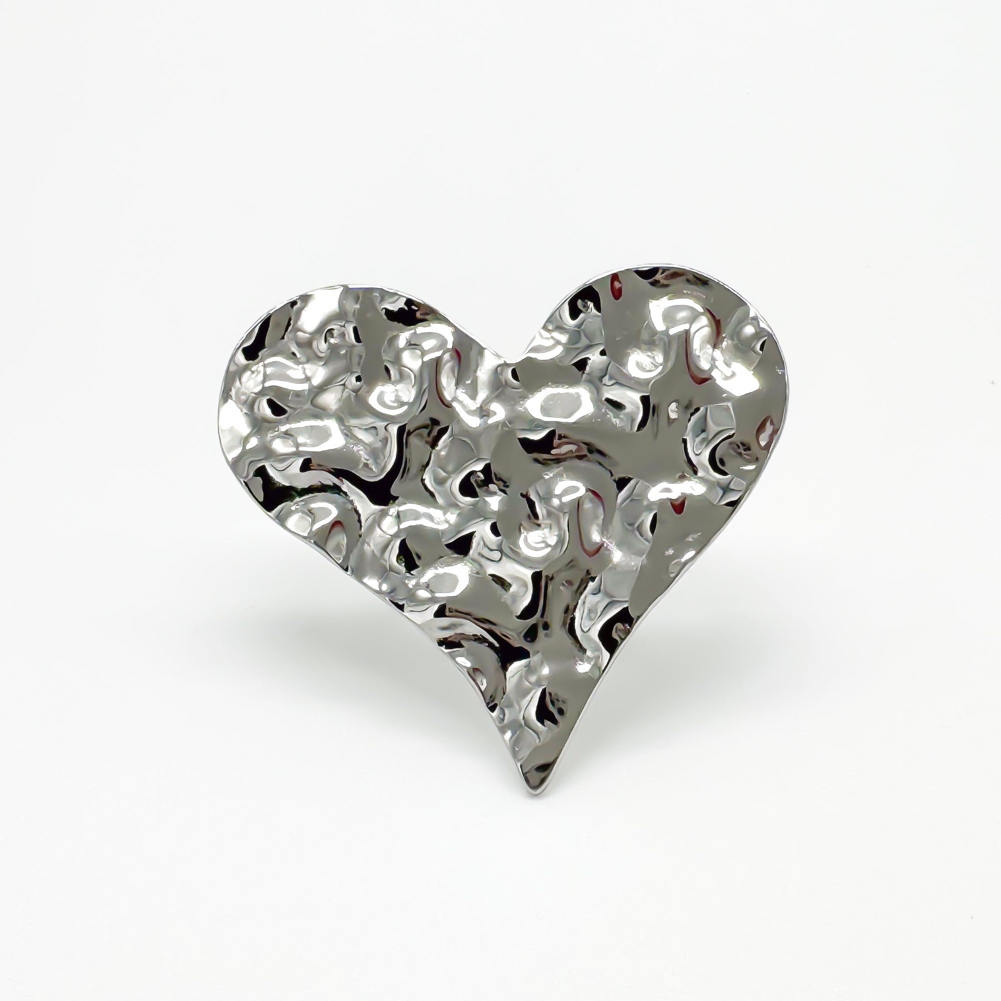 Wavy Heart - Ring - Stainless Steel - Verstelbaar