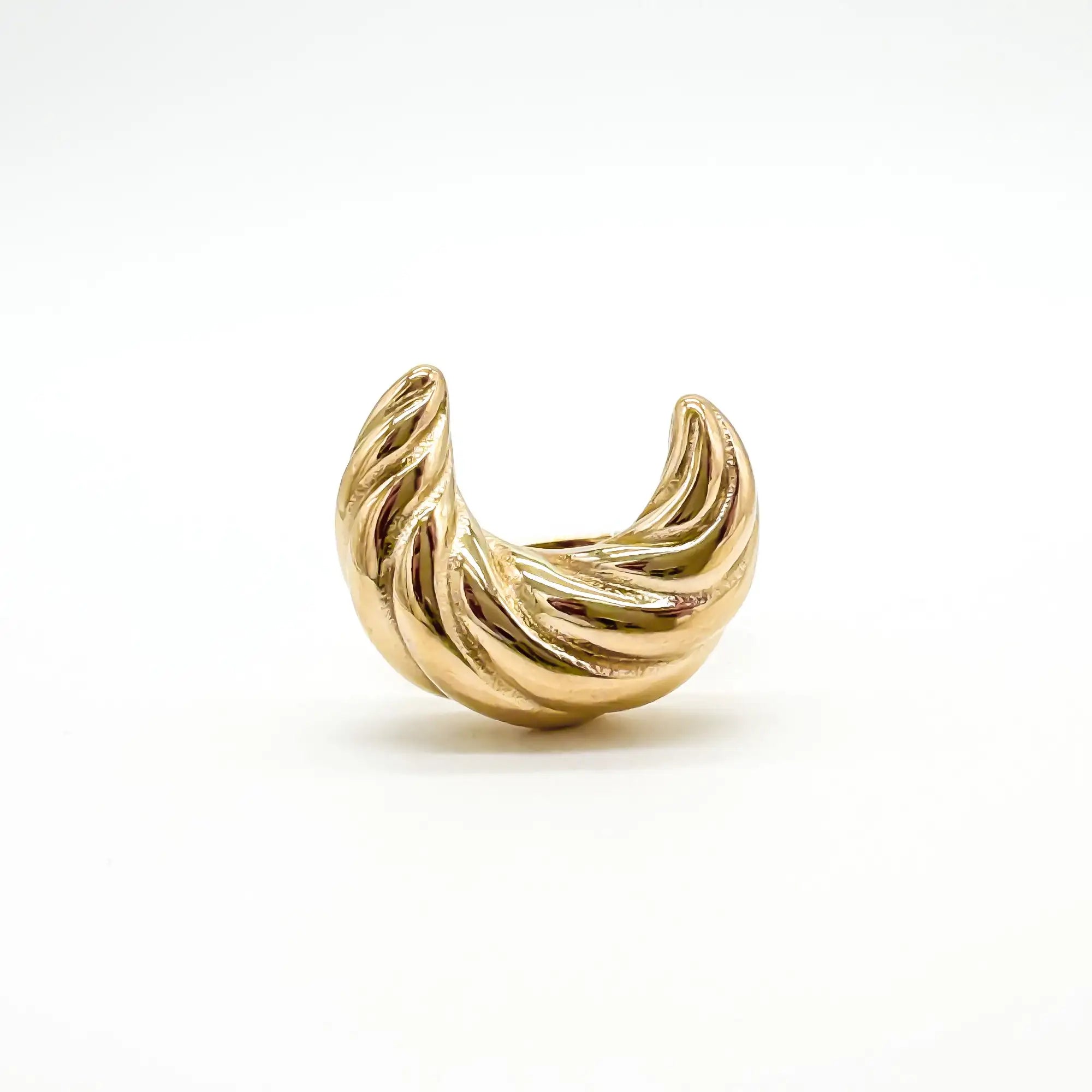 Croissant - Ring - Stainless Steel - Verstelbaar