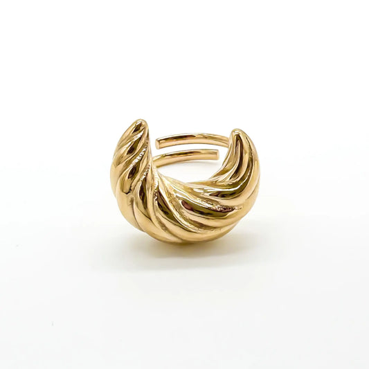 Croissant - Ring - Stainless Steel - Verstelbaar