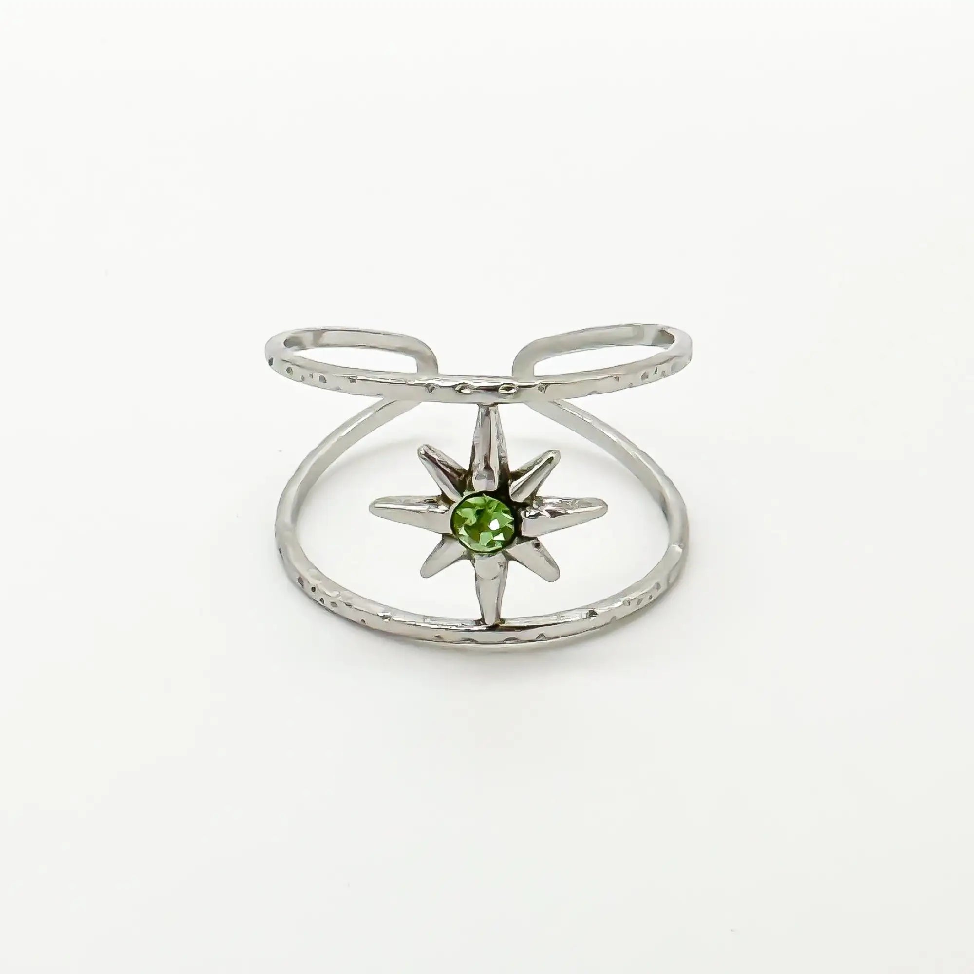 Star - Ring - Stainless Steel - Verstelbaar