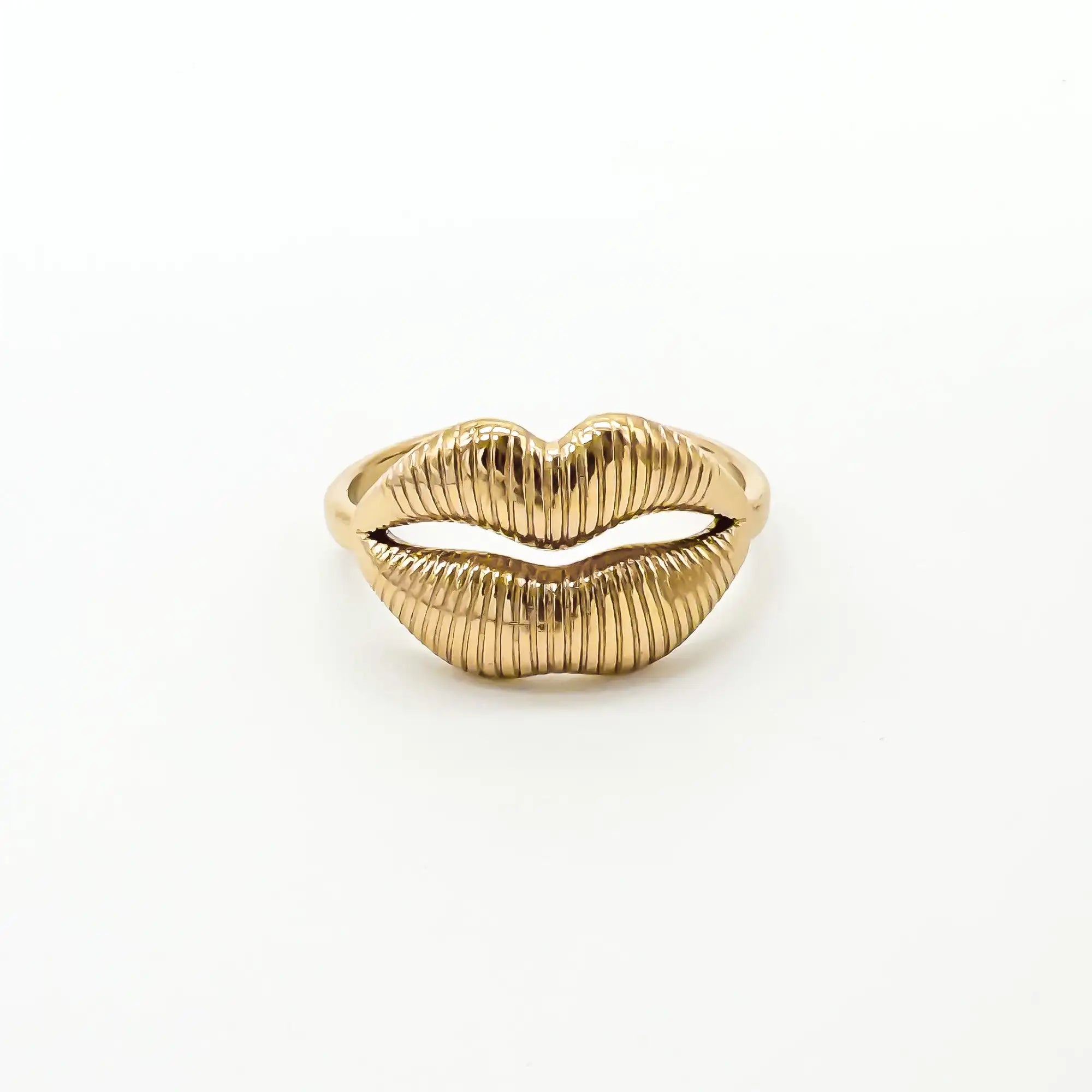 Kiss - Ring - Stainless Steel - Verstelbaar