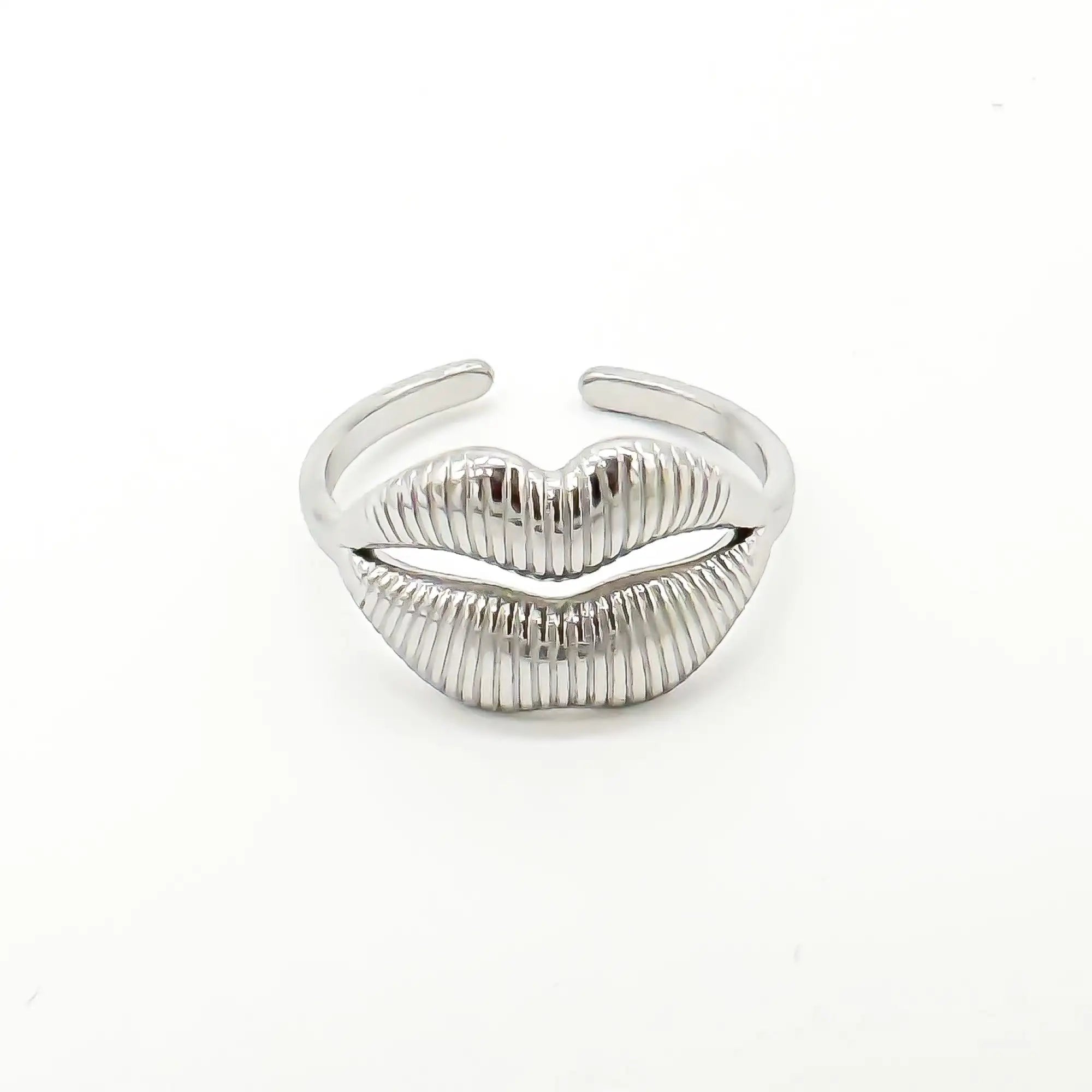 Kiss - Ring - Stainless Steel - Verstelbaar