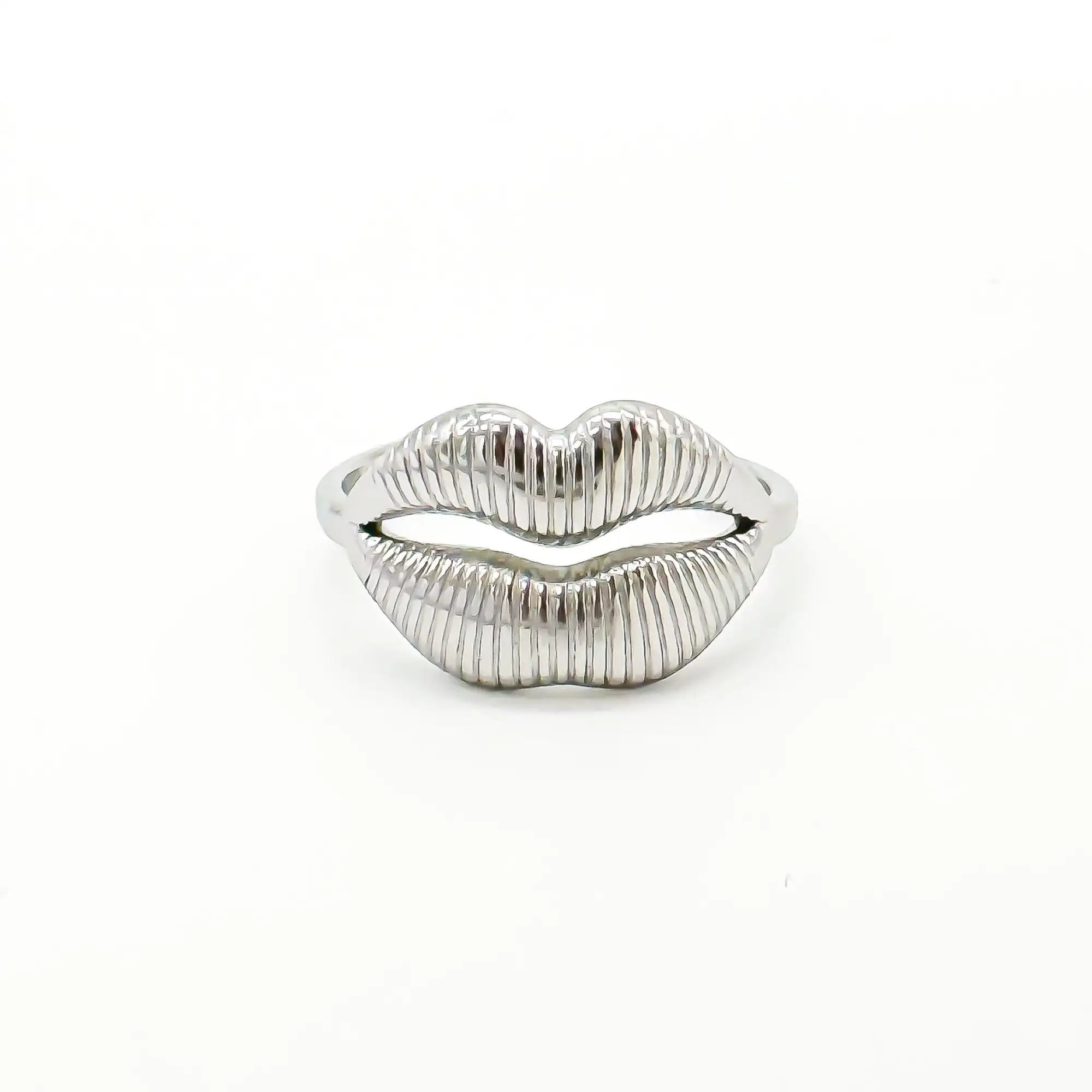 Kiss - Ring - Stainless Steel - Verstelbaar