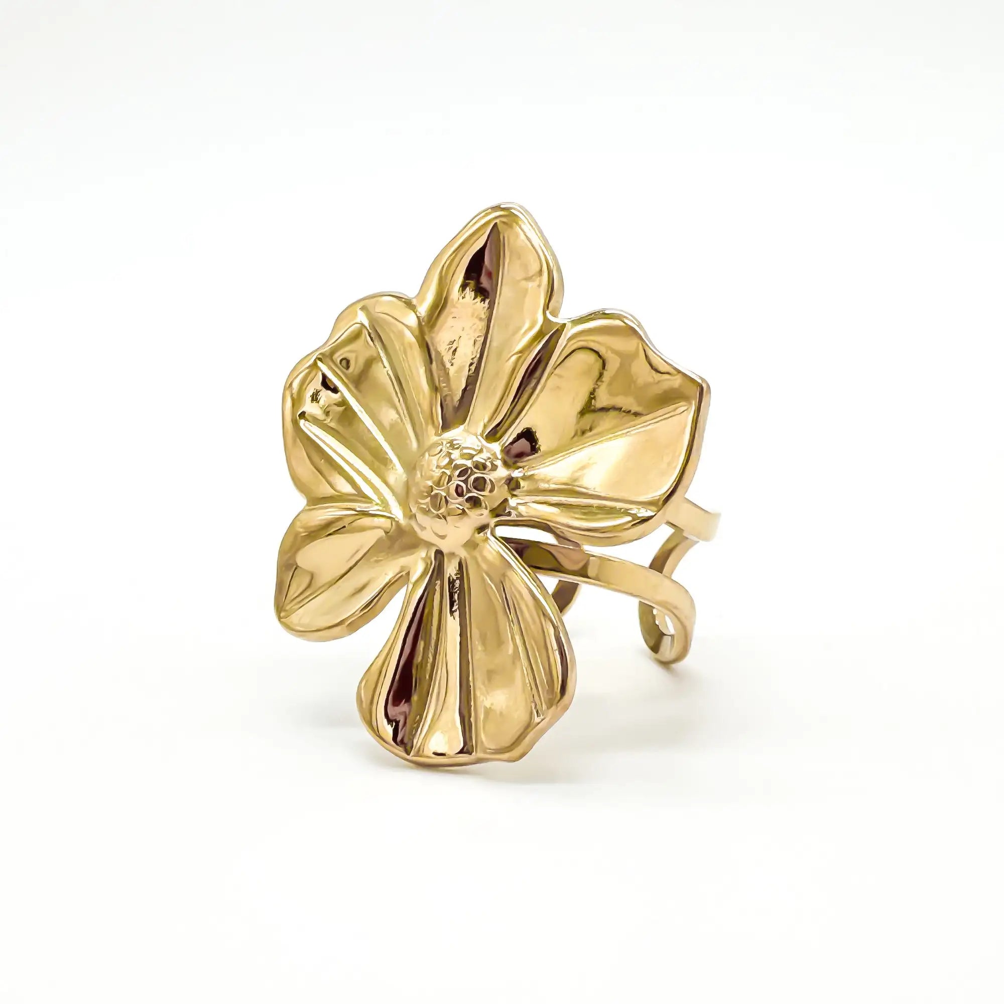 Elegant Flower - Ring - Stainless Steel