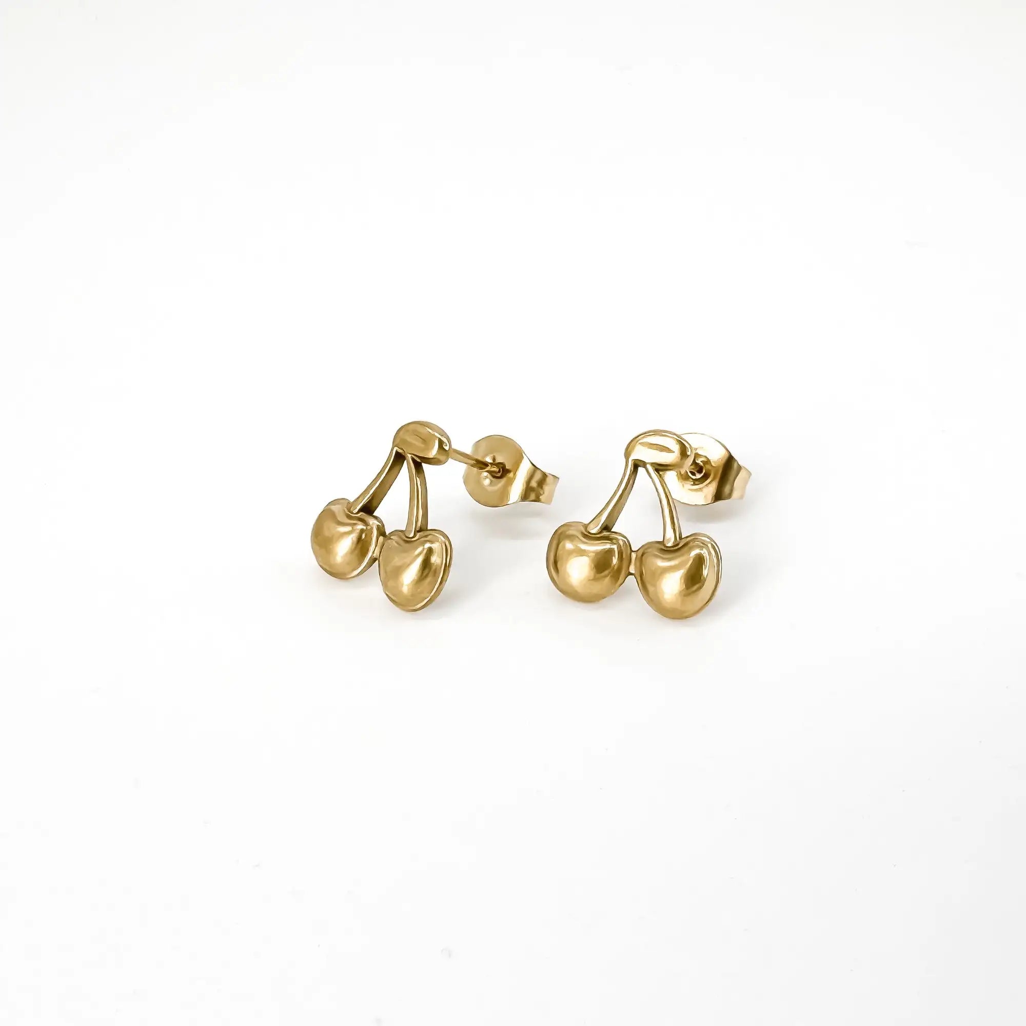 Cherry on top - Studs - Oorbellen - Goud