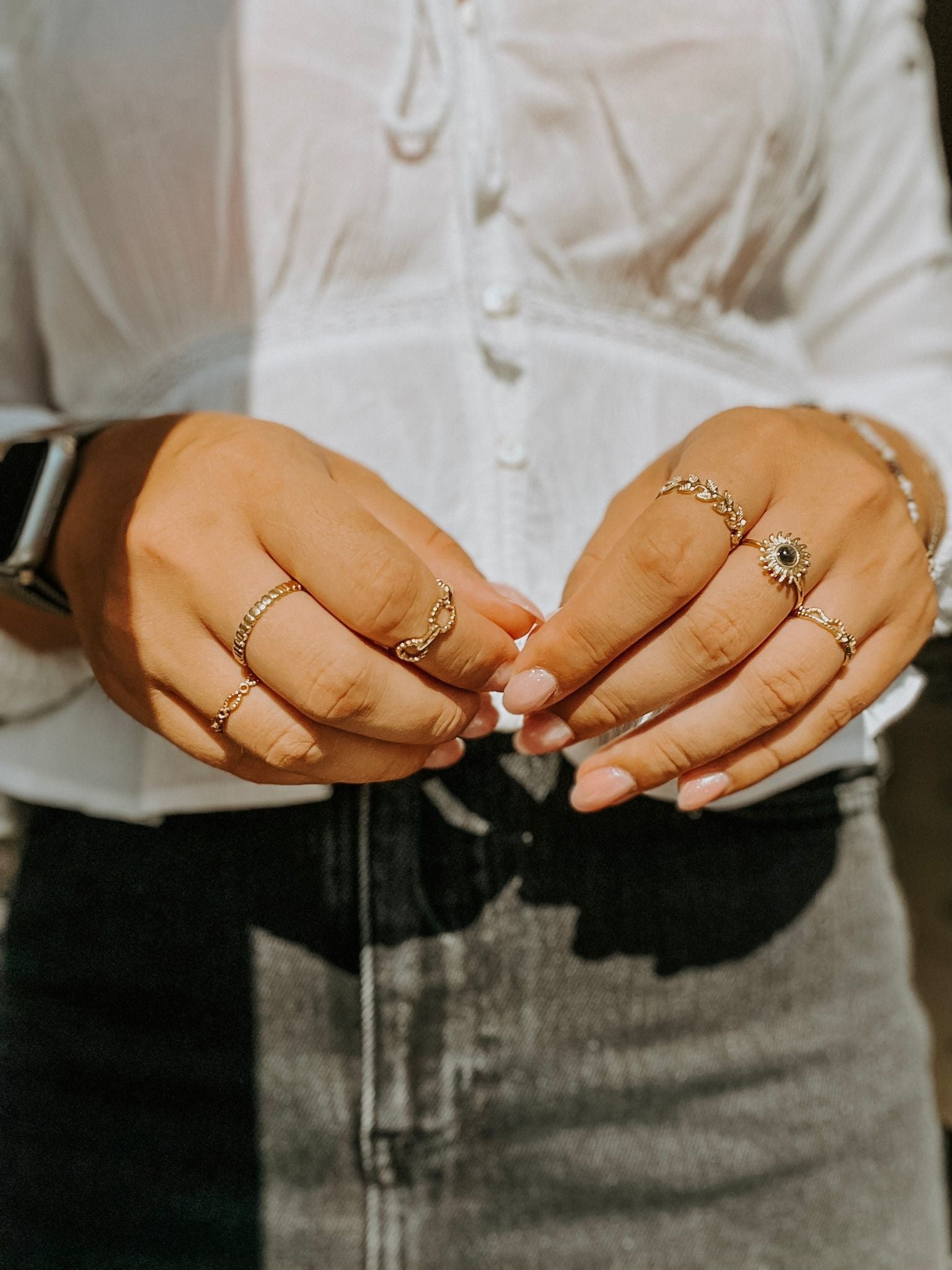 Sunshine - Ring - Stainless Steel - Verstelbaar