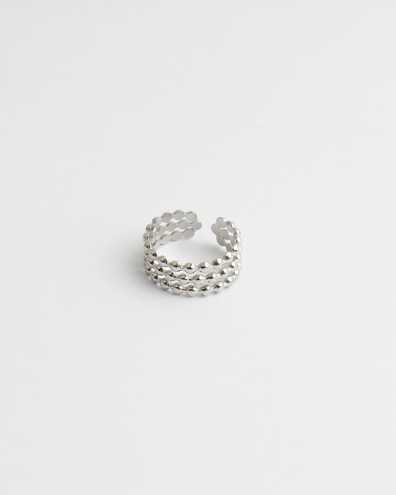 Dotted - Ring - 3 laags - Stainless Steel - Verstelbaar