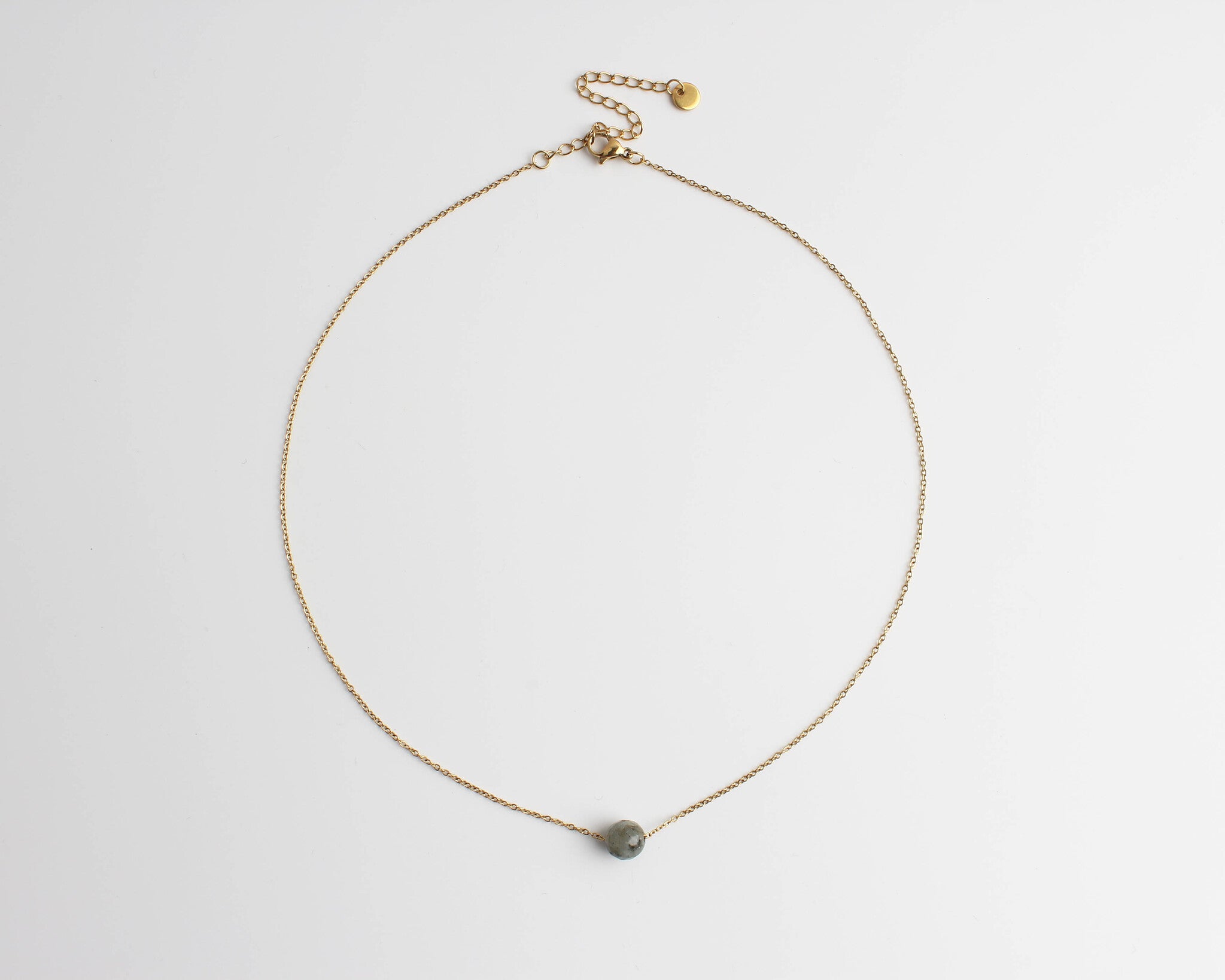 Pierre Damour - Ketting - Stainless Steel - Natuursteen