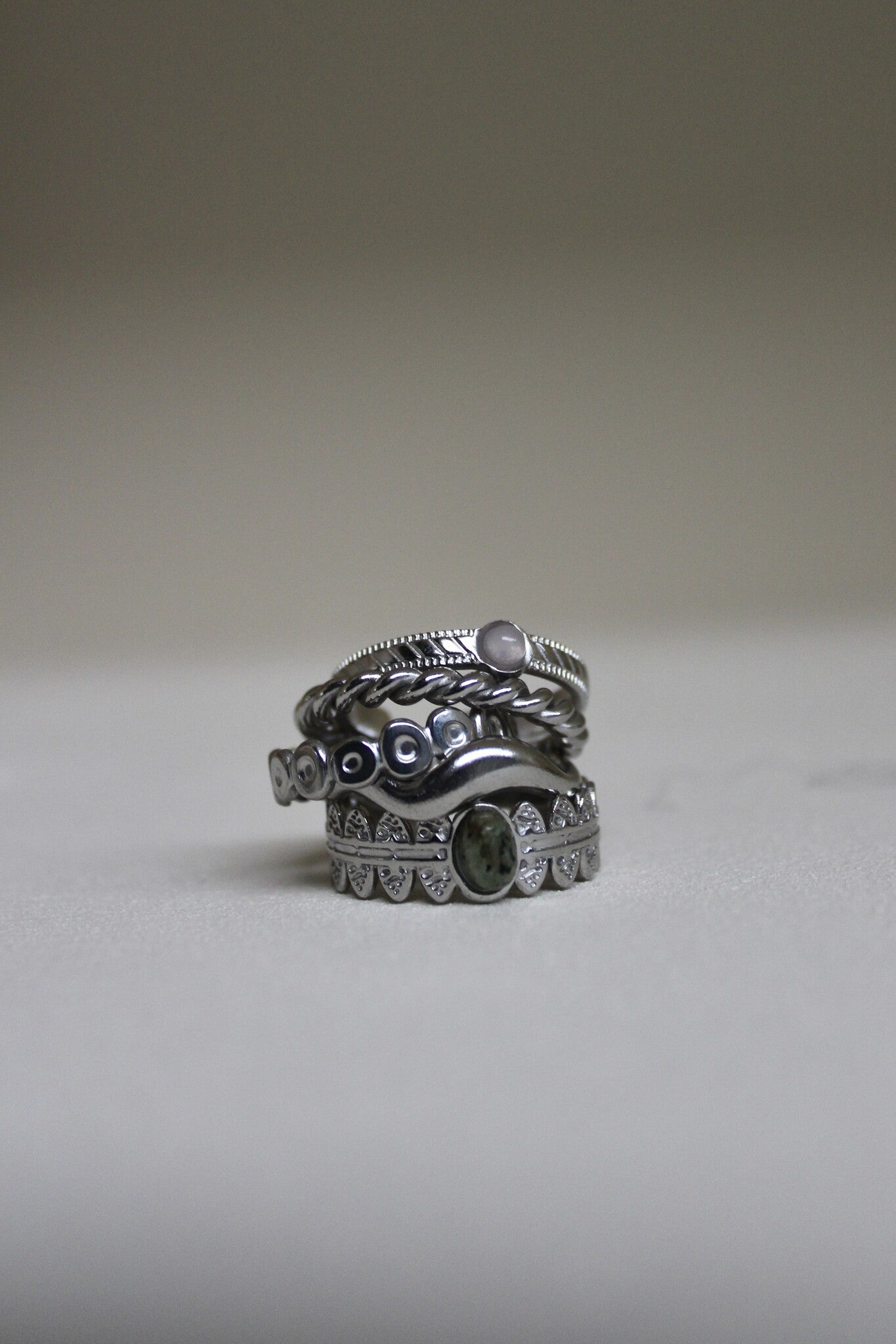 Waves - Ring - Stainless Steel - Verstelbaar